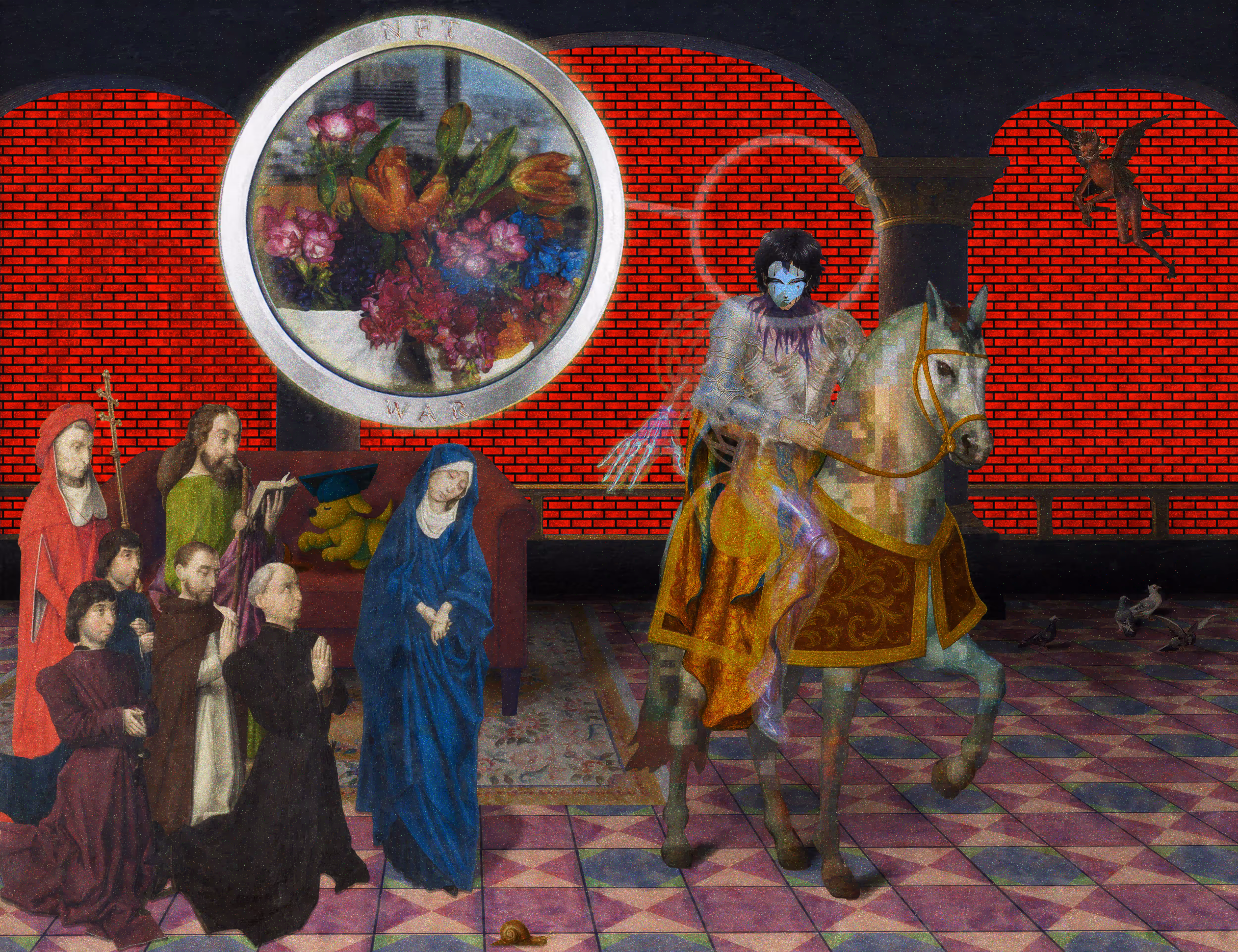 The Pilgrim’s Living Room Crucifixion; Mona Lisa Hyper-Gamble #203