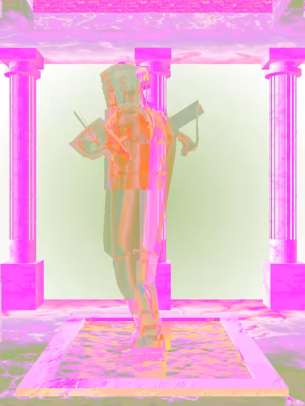 HeavenComputer: The Fading Robotic Fiery Red Man #826