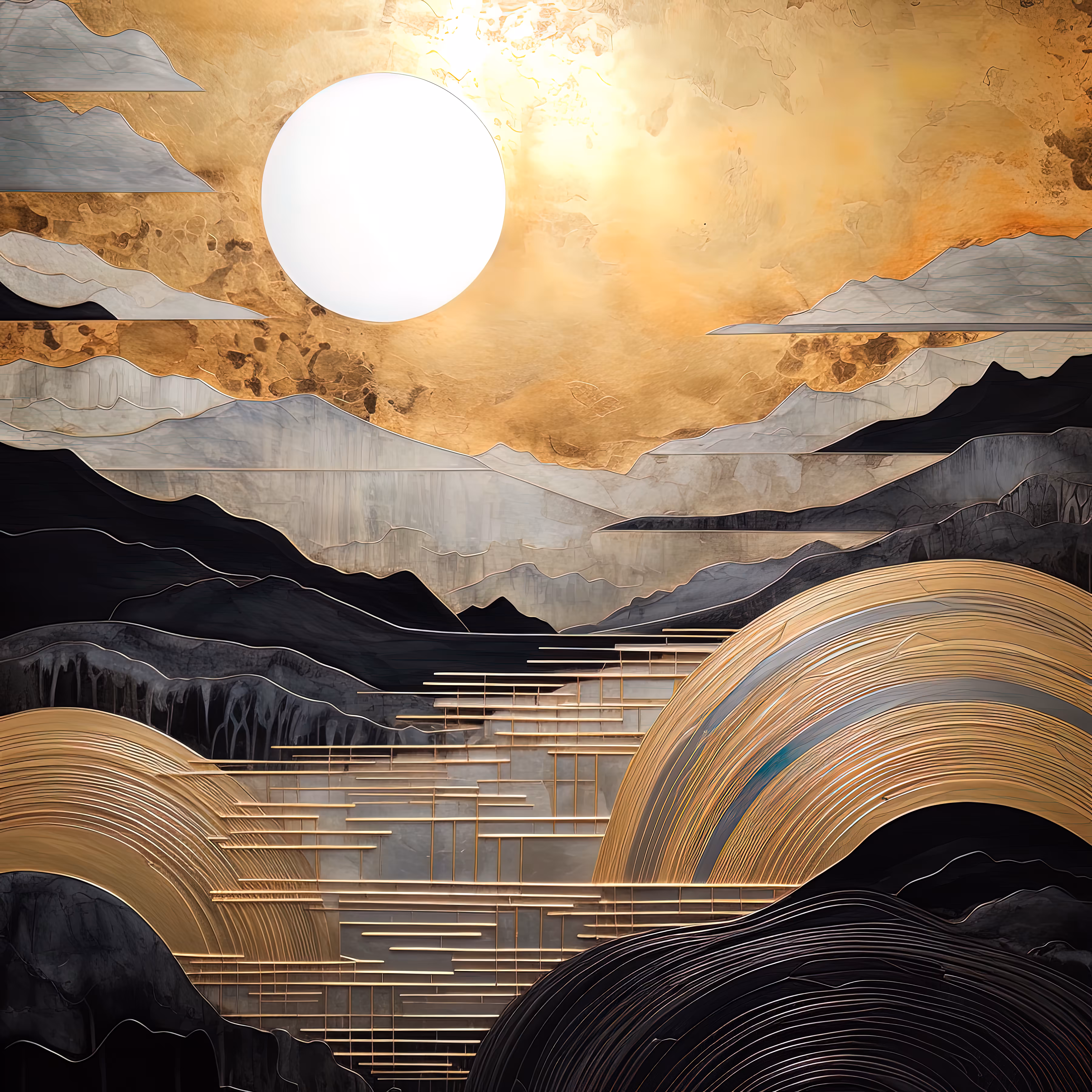 AIbstractions: DUSK OVER THE RIDGE