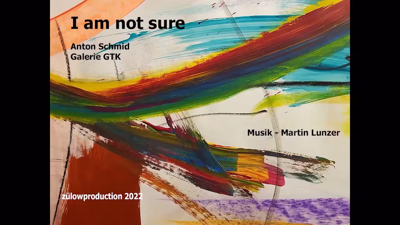 Anton SCHMID, I'm not sure  - Video als Non Fungible Token - NFT