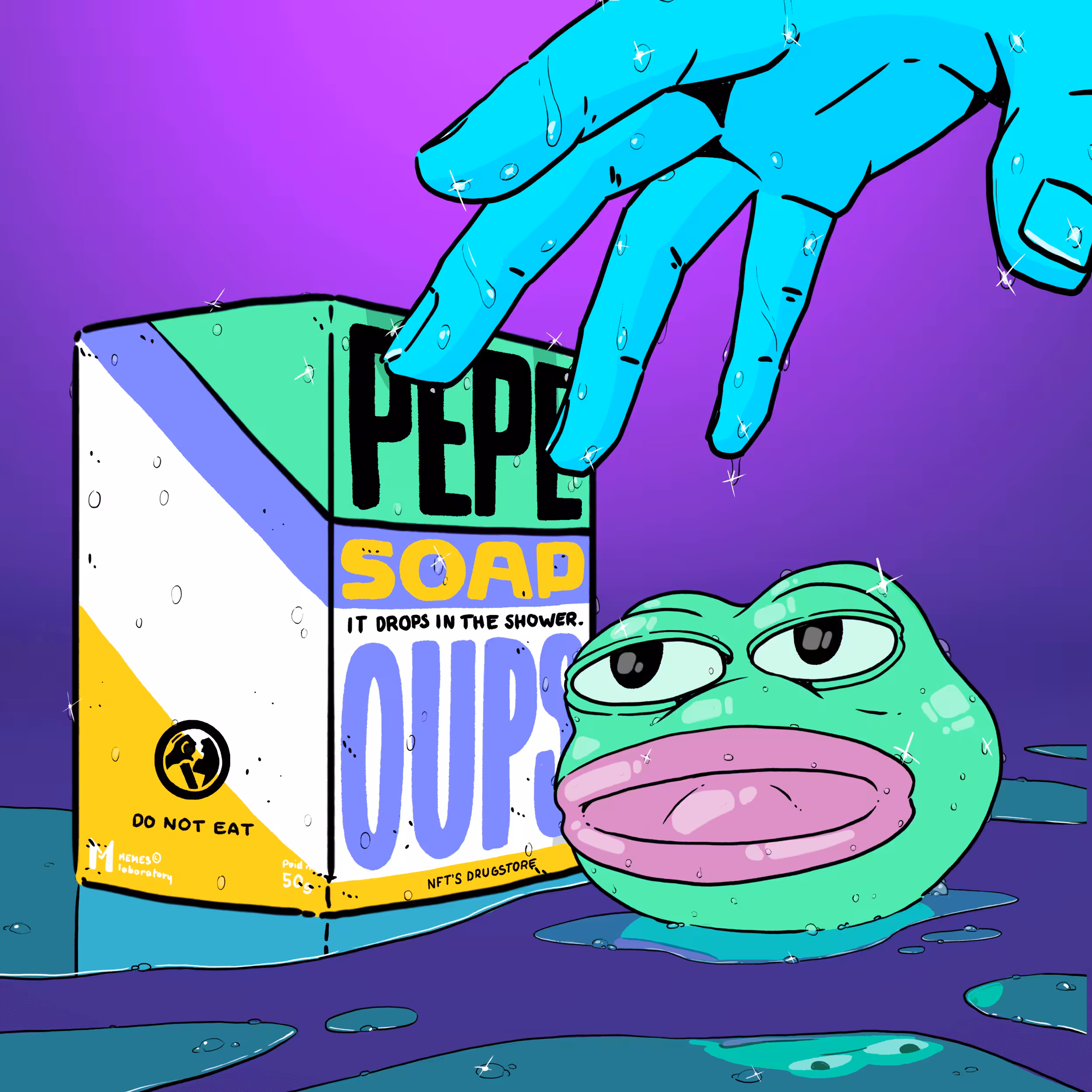 NFTs Drugstore: PEPE Soap Oups #053