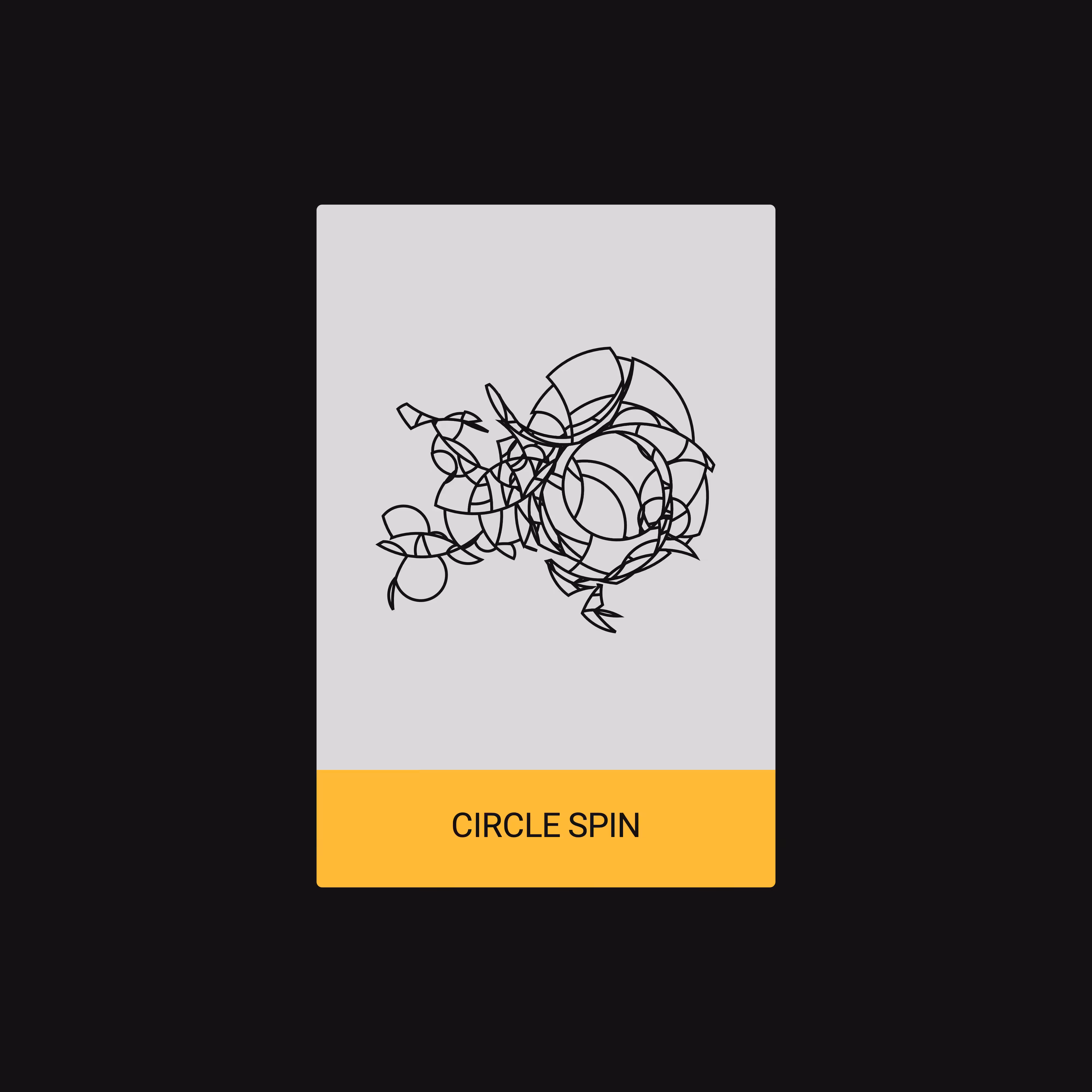 CIRCLE SPIN (ALGORITHM) [ART CARDZ]