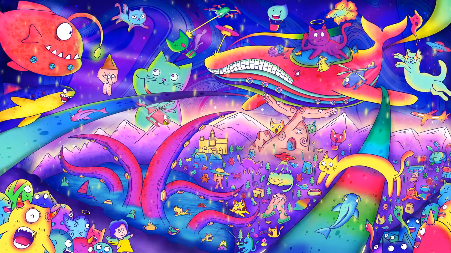 Dream cat city