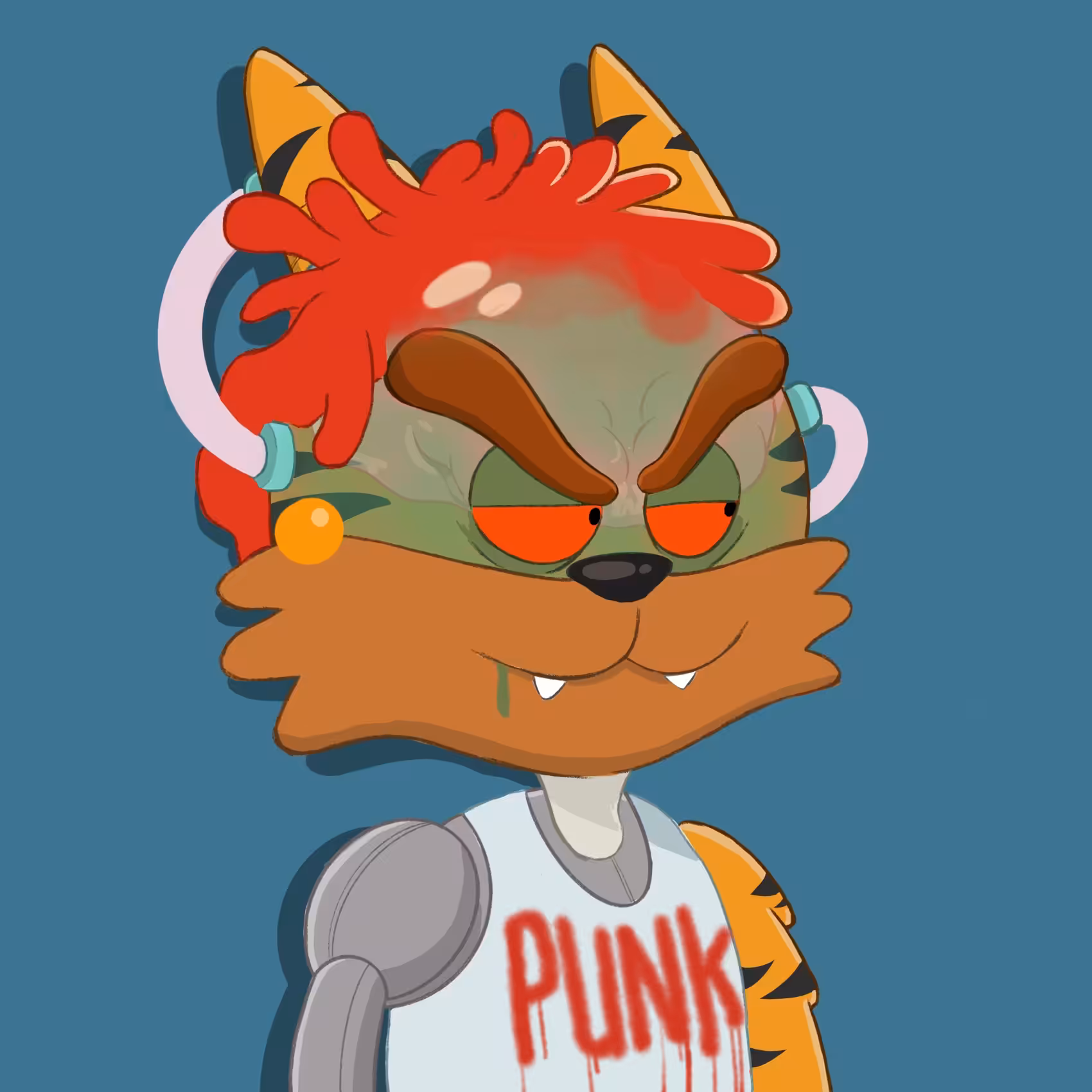 PUNKED Cloned Cranium Cat Club