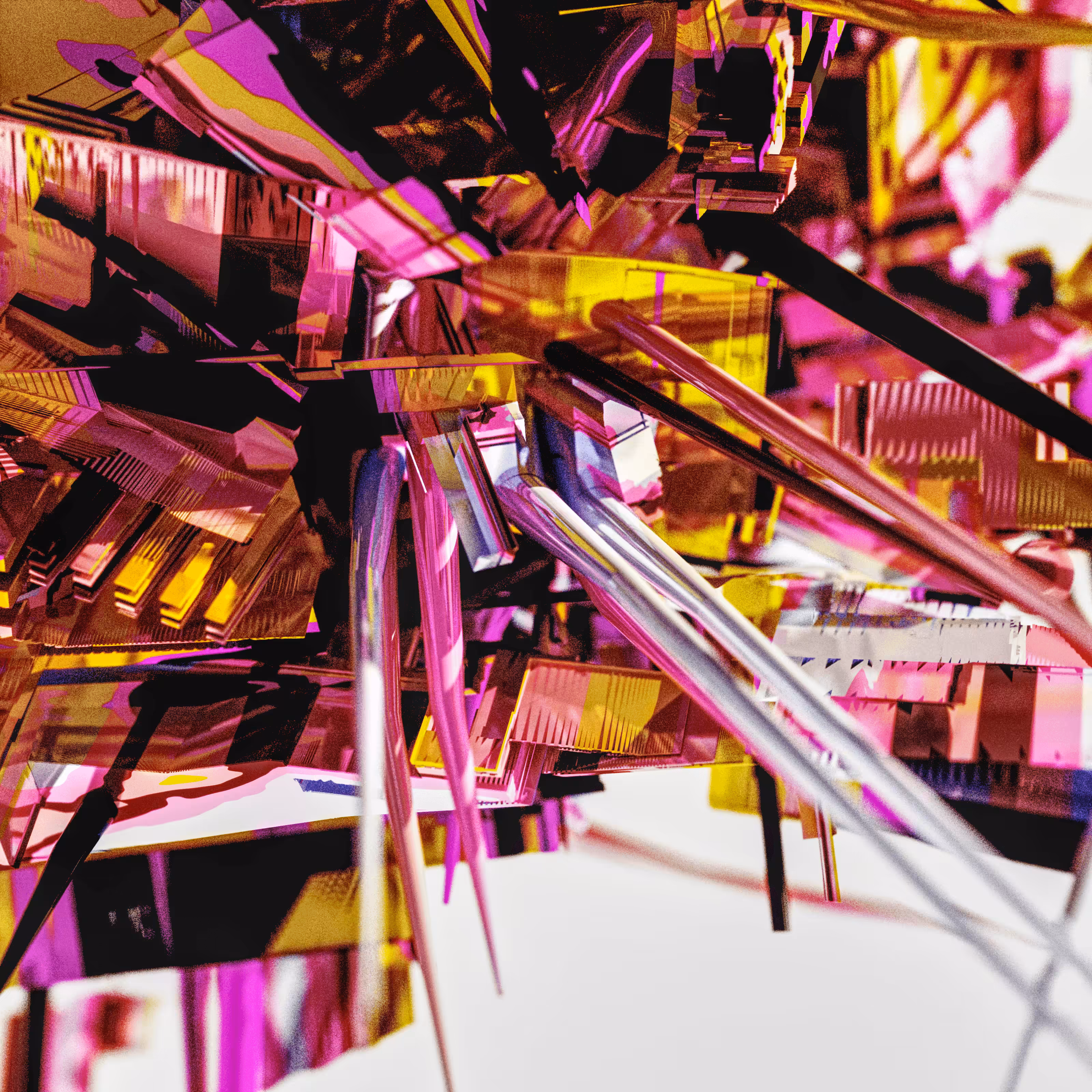 Spikey Mess at Yellowpink Avenue No 13 - World of Abstractania 013