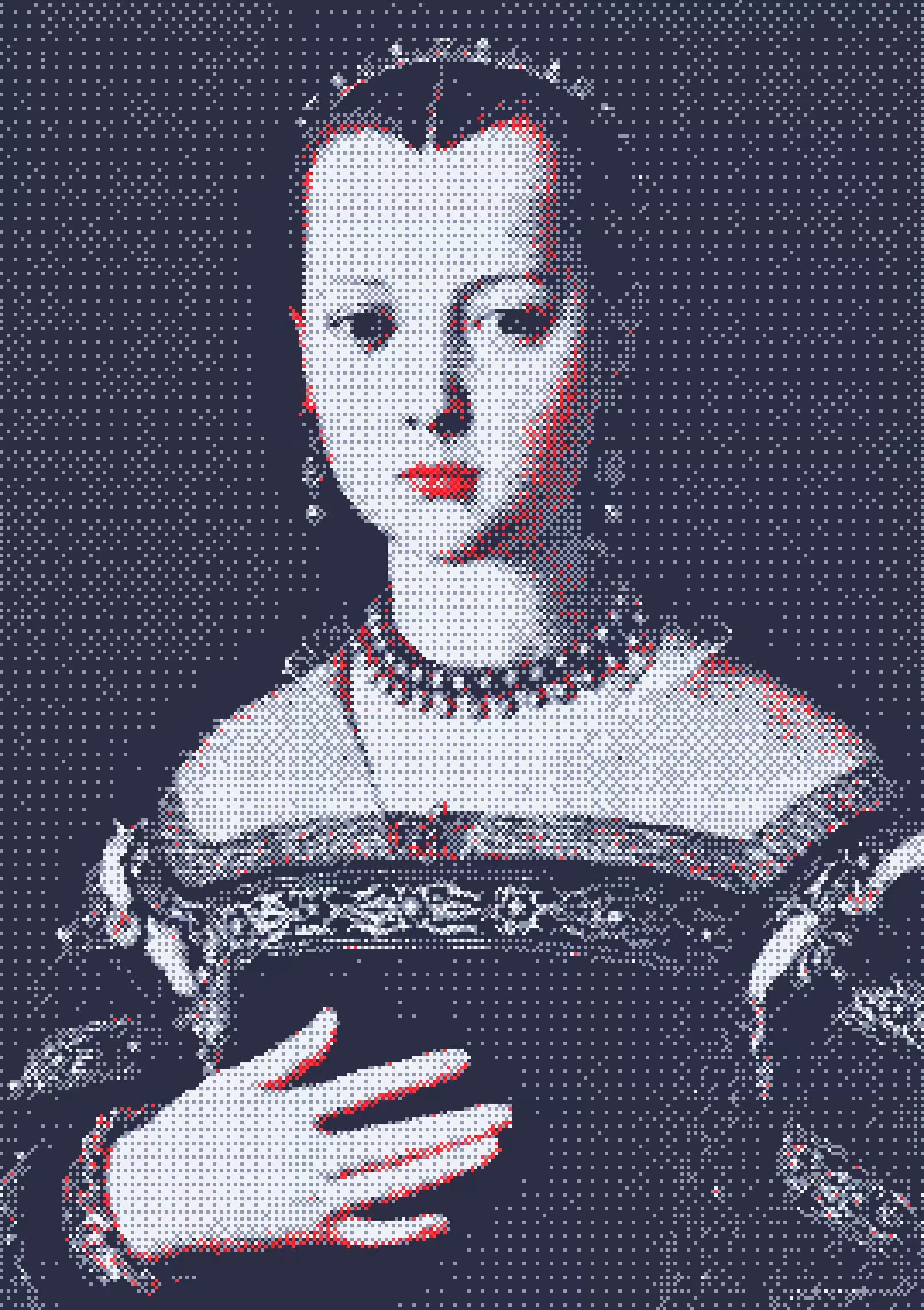 Maria de Medici by Agnolo Bronzino -  8bit Old Master Series 