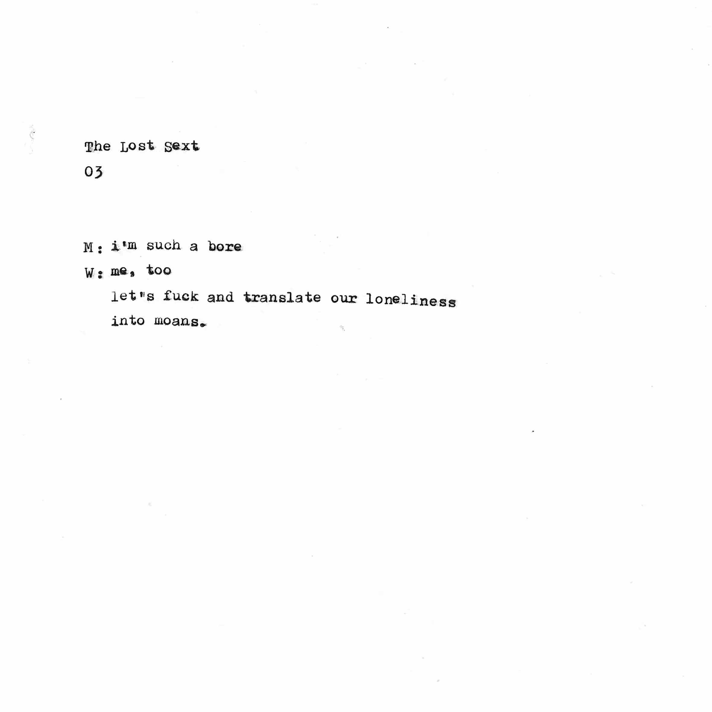 The Lost Sext | 03