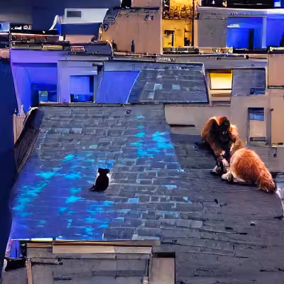 Feline Rooftop Meetup