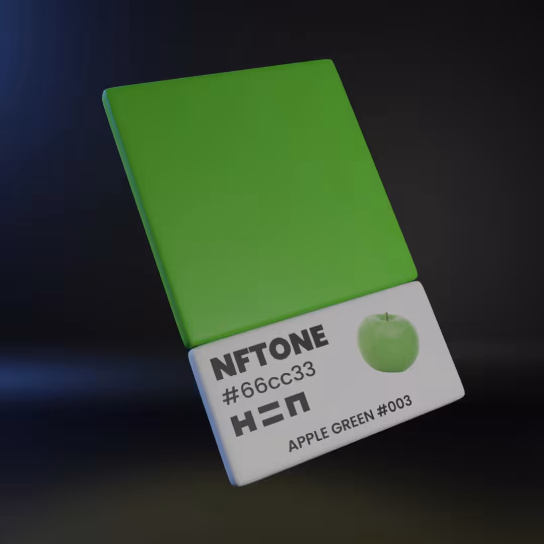 NFTONE - Apple Green - #003 - H=N Collection