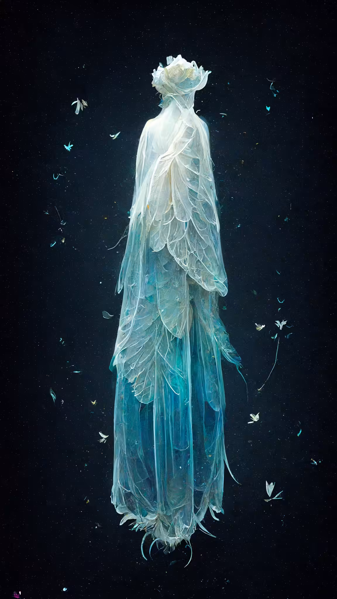 Glass angels sculpture #6