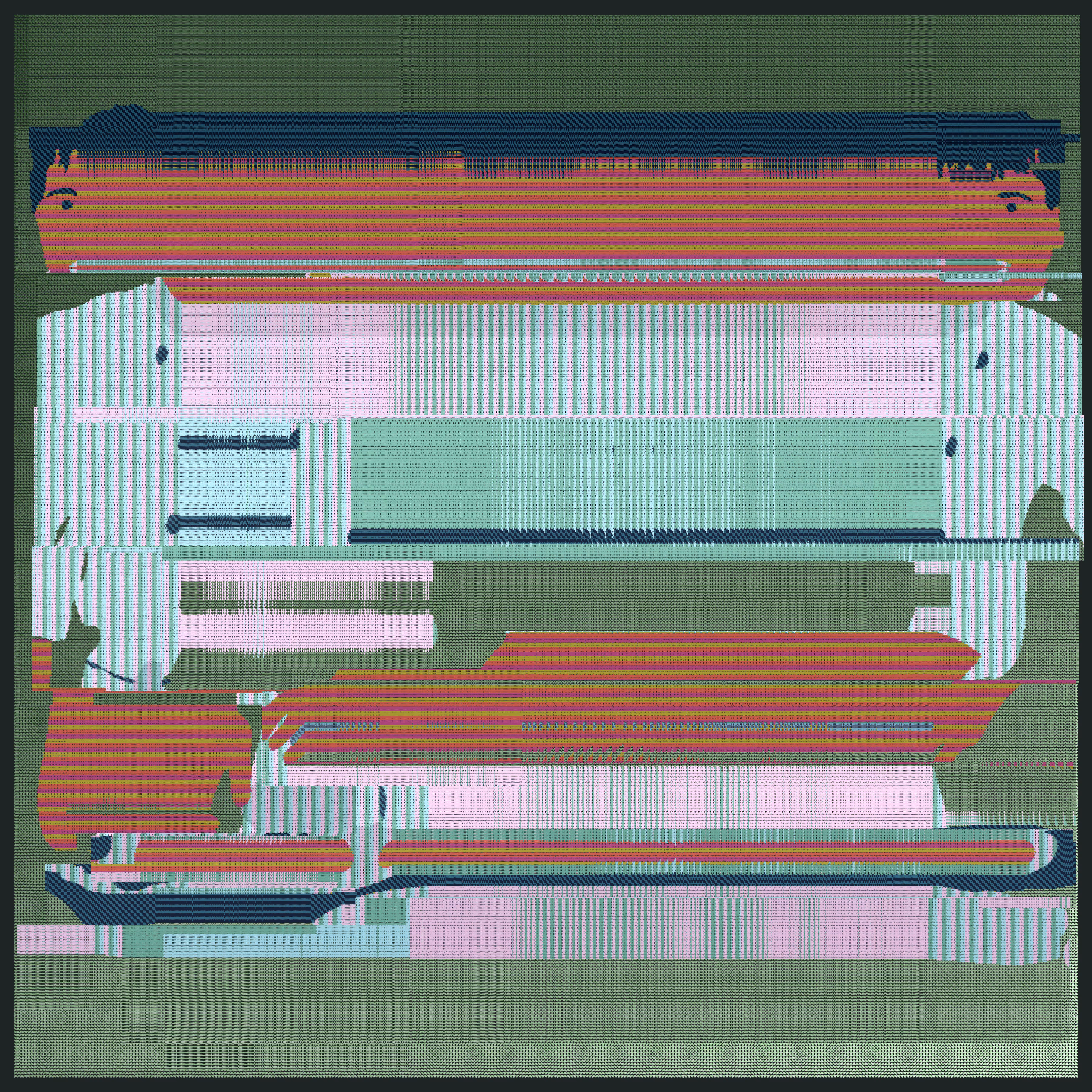 Redacted Mesh Painting 008