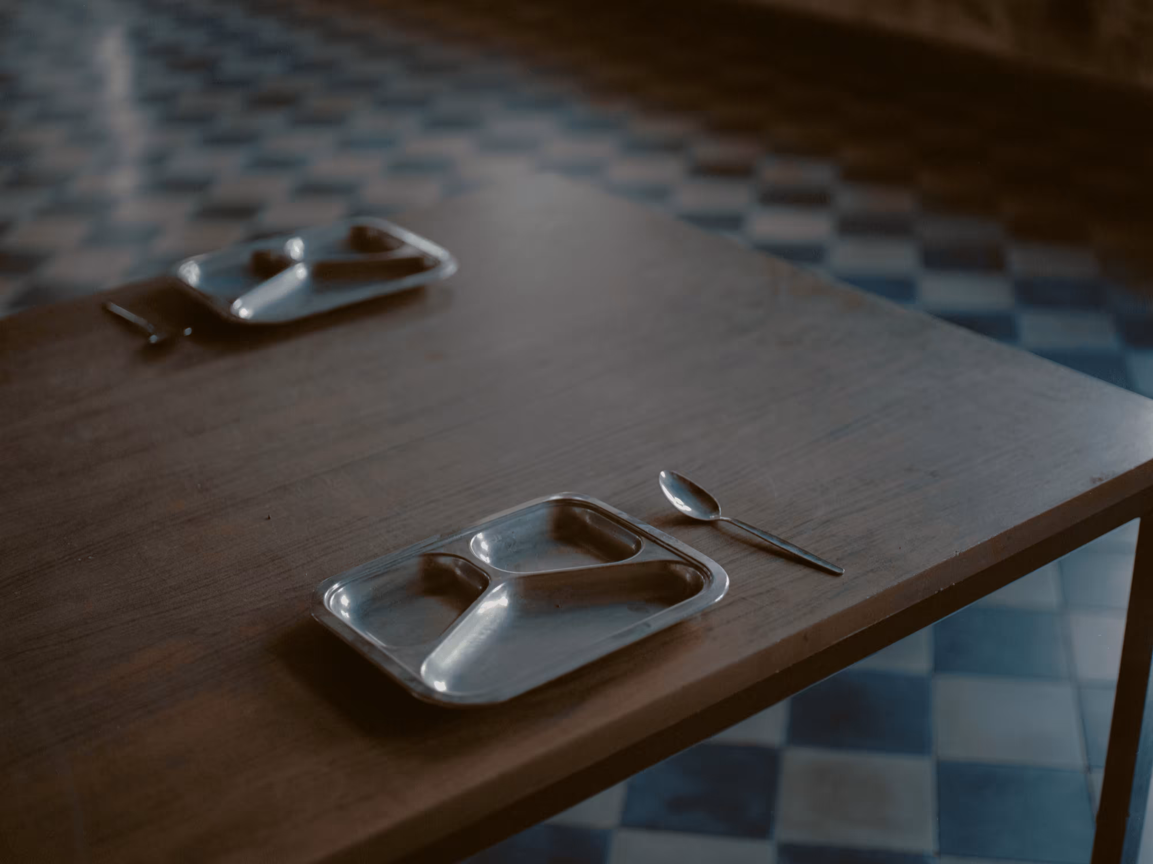 Spoon and plate