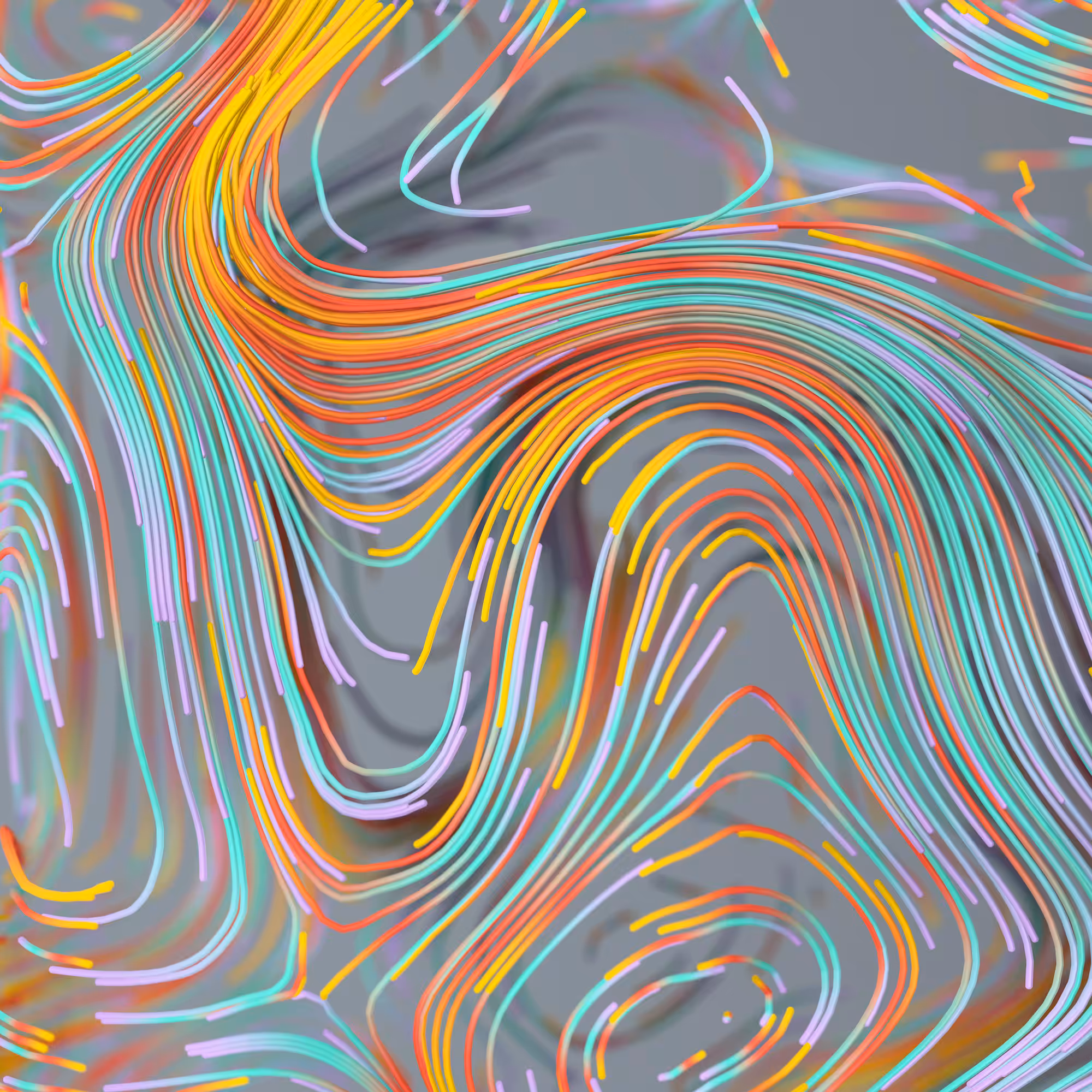 Technicolor swirl