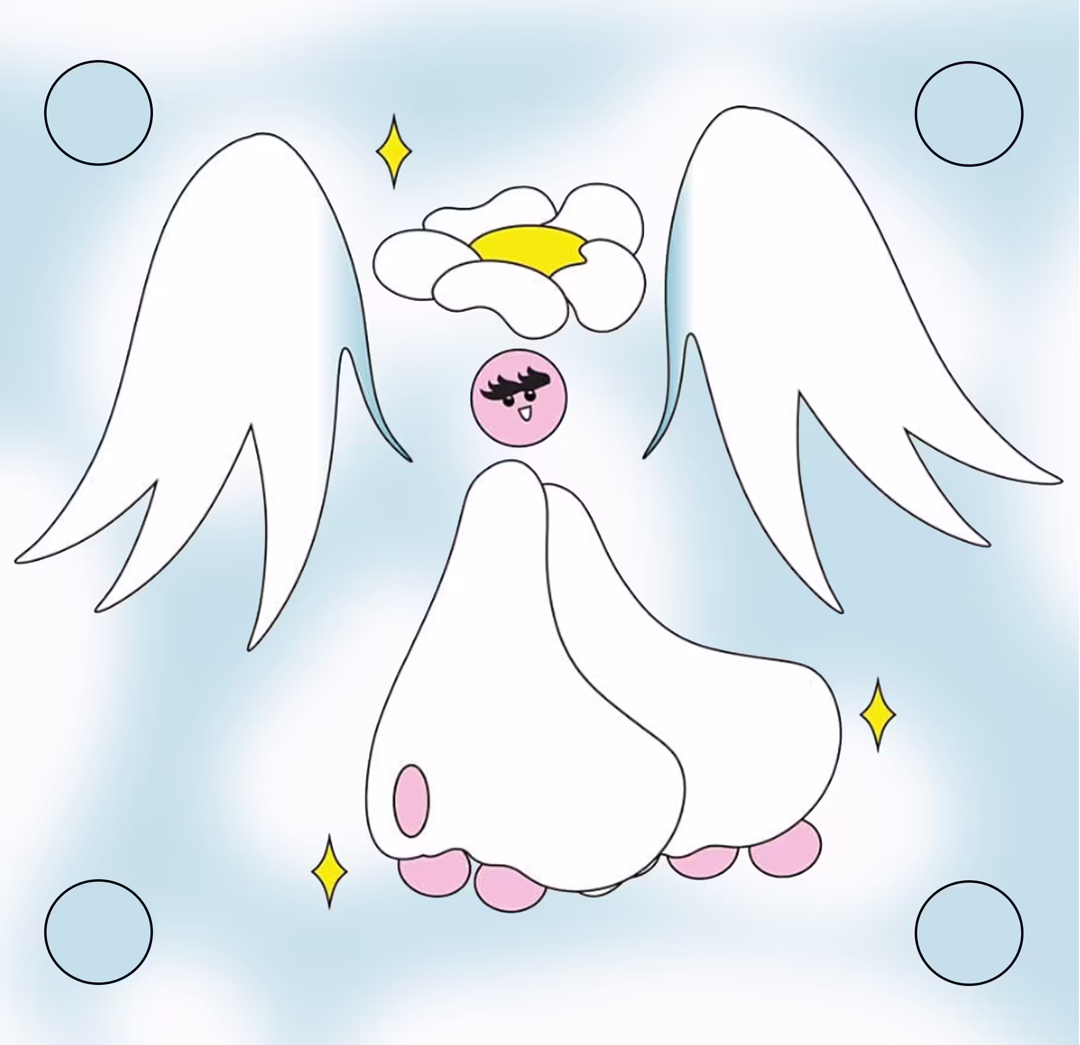 angel en nubes