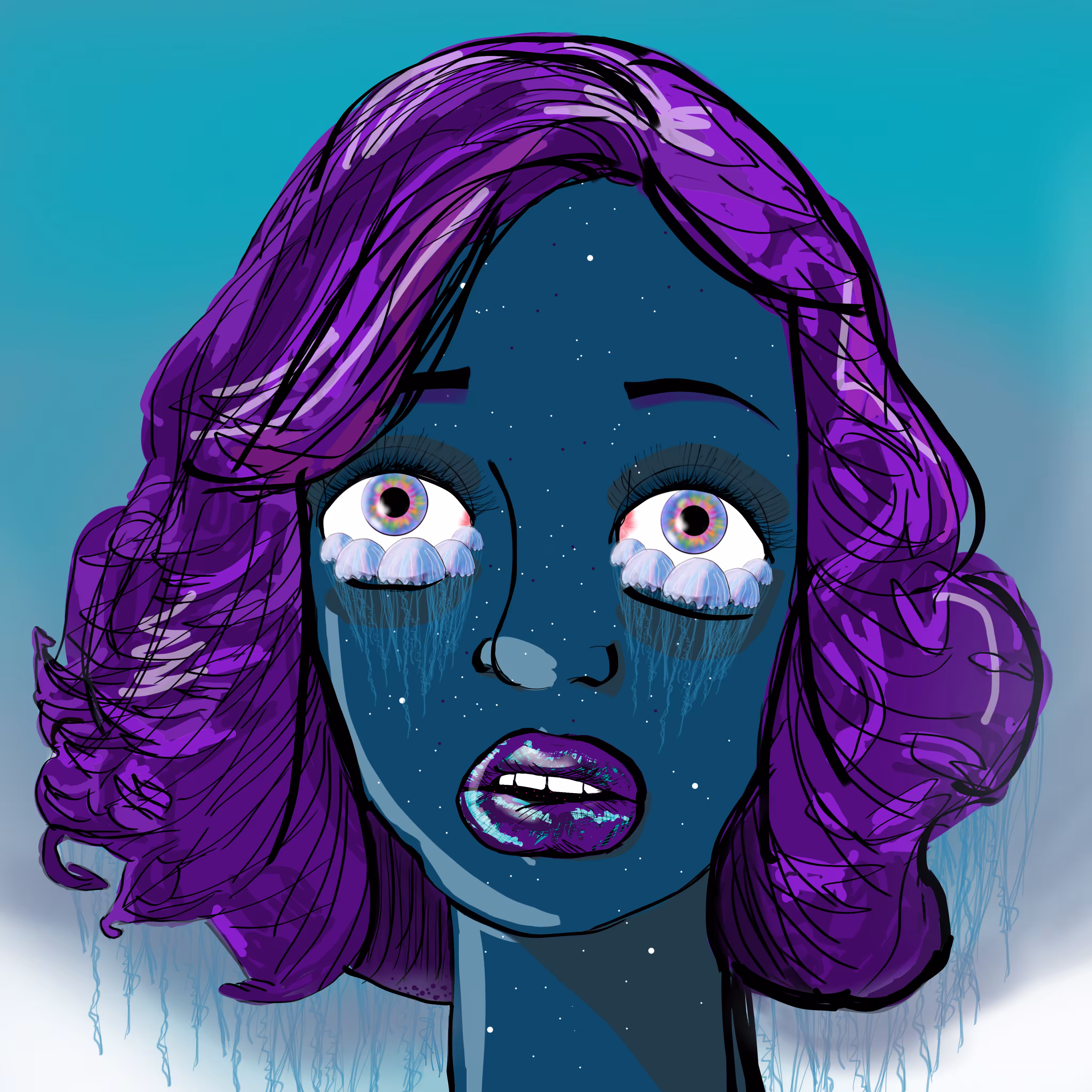 The Blue Woman, 005 the Jellyfish Series