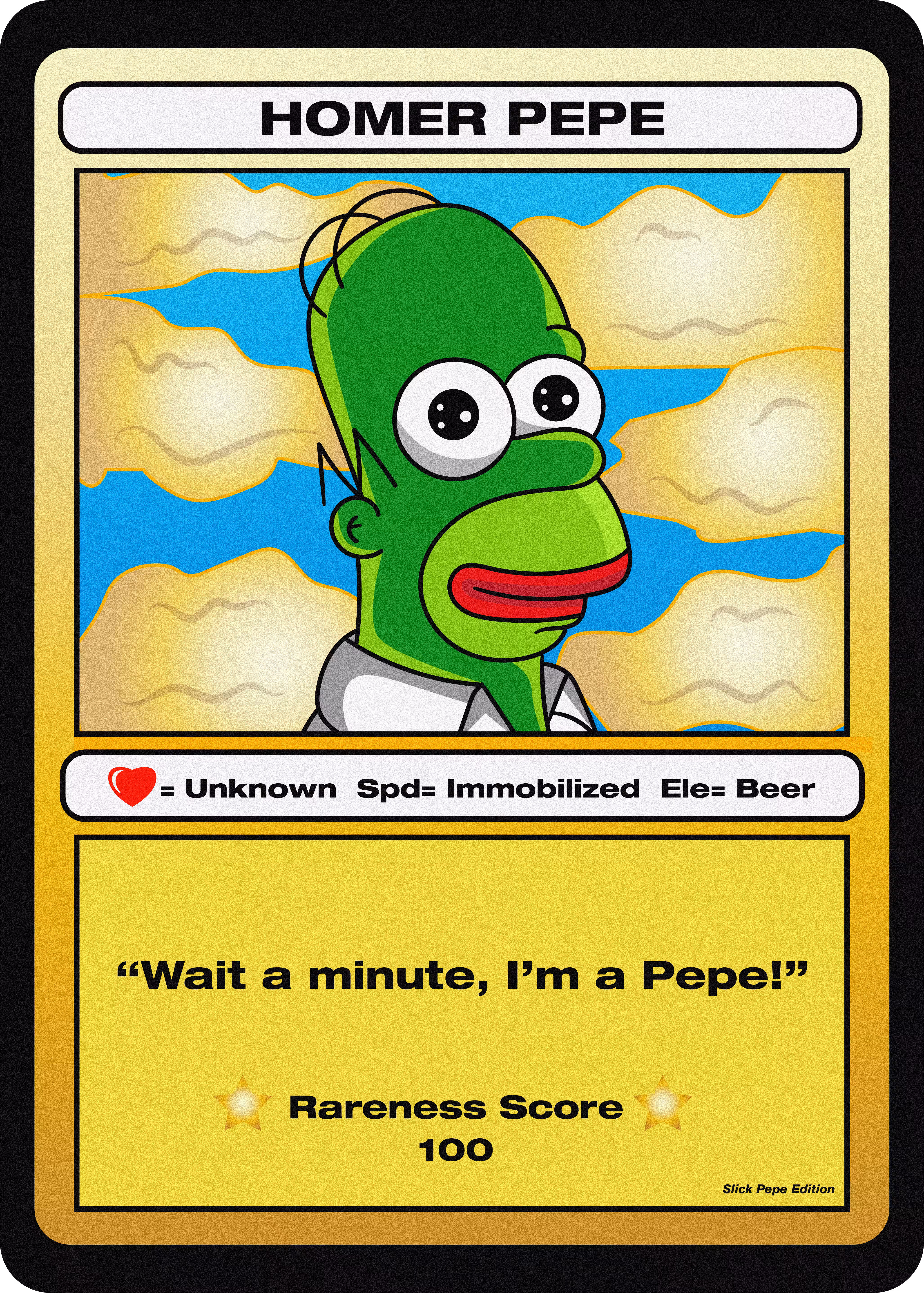 Homer Pepe Card