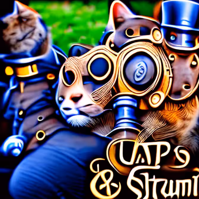 Steampunk Cats 1