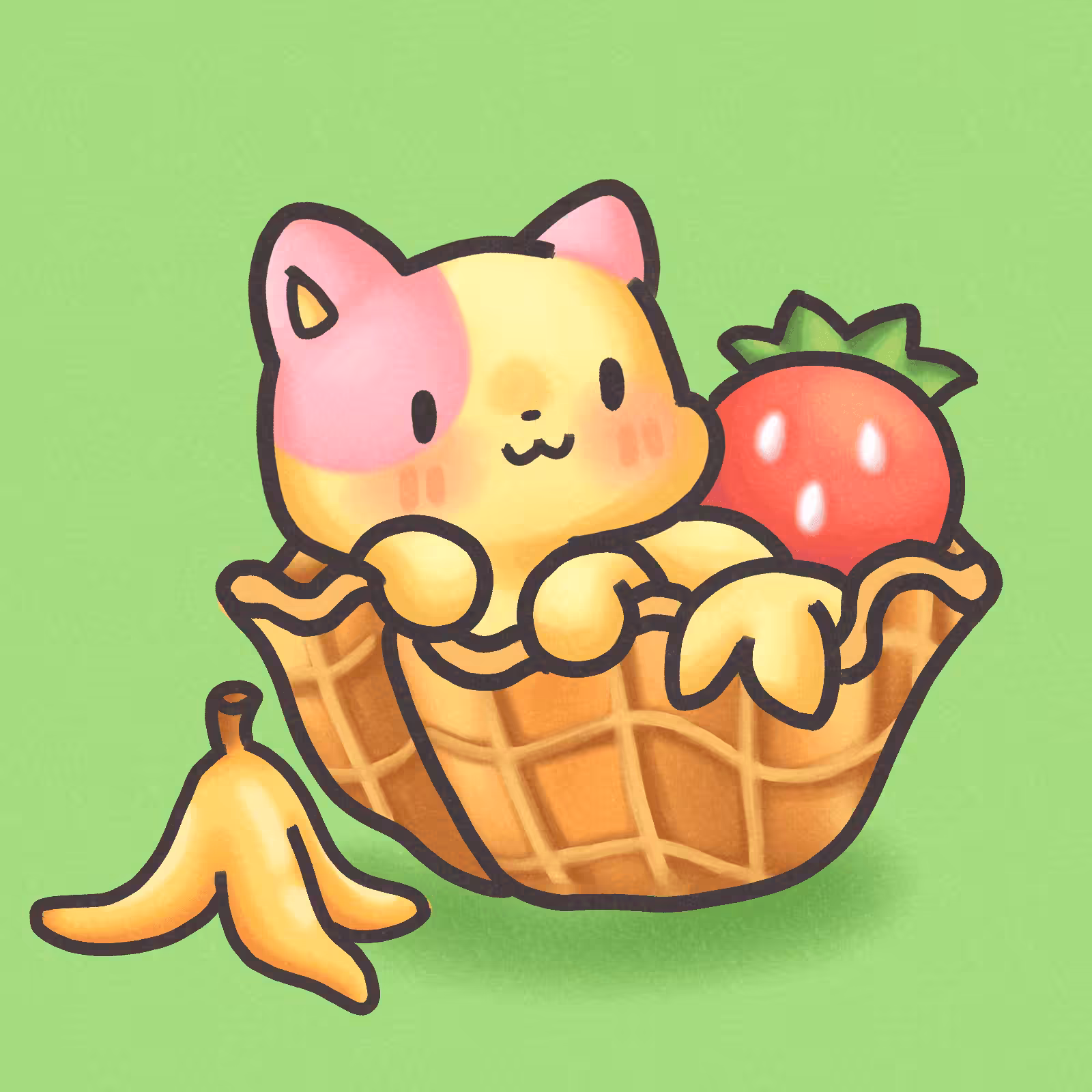Edit Jaboo strawberry banana ice cream #038