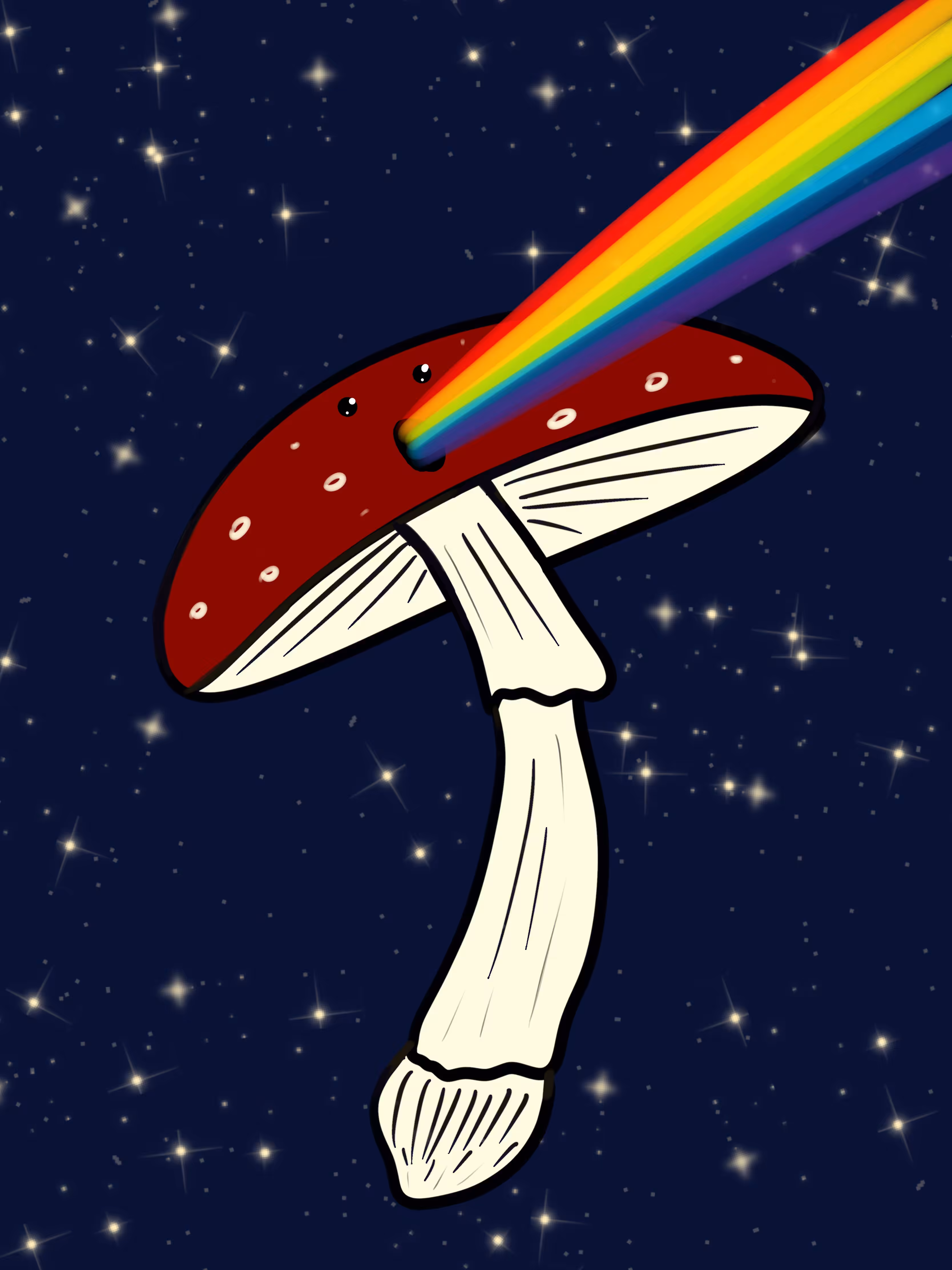 Fly agaric (Rainbow trip)