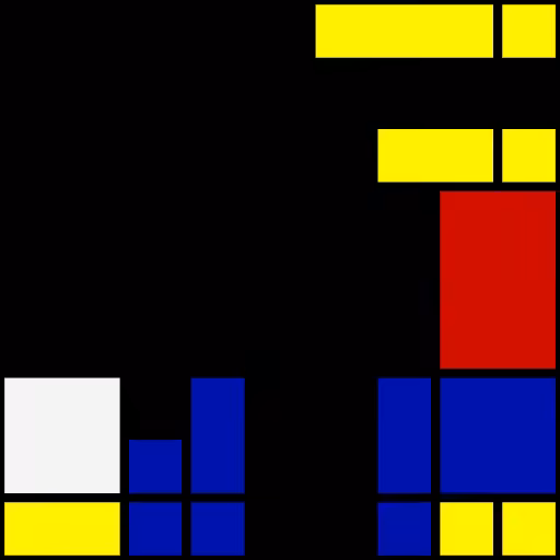 Mondrian Ticket  #9