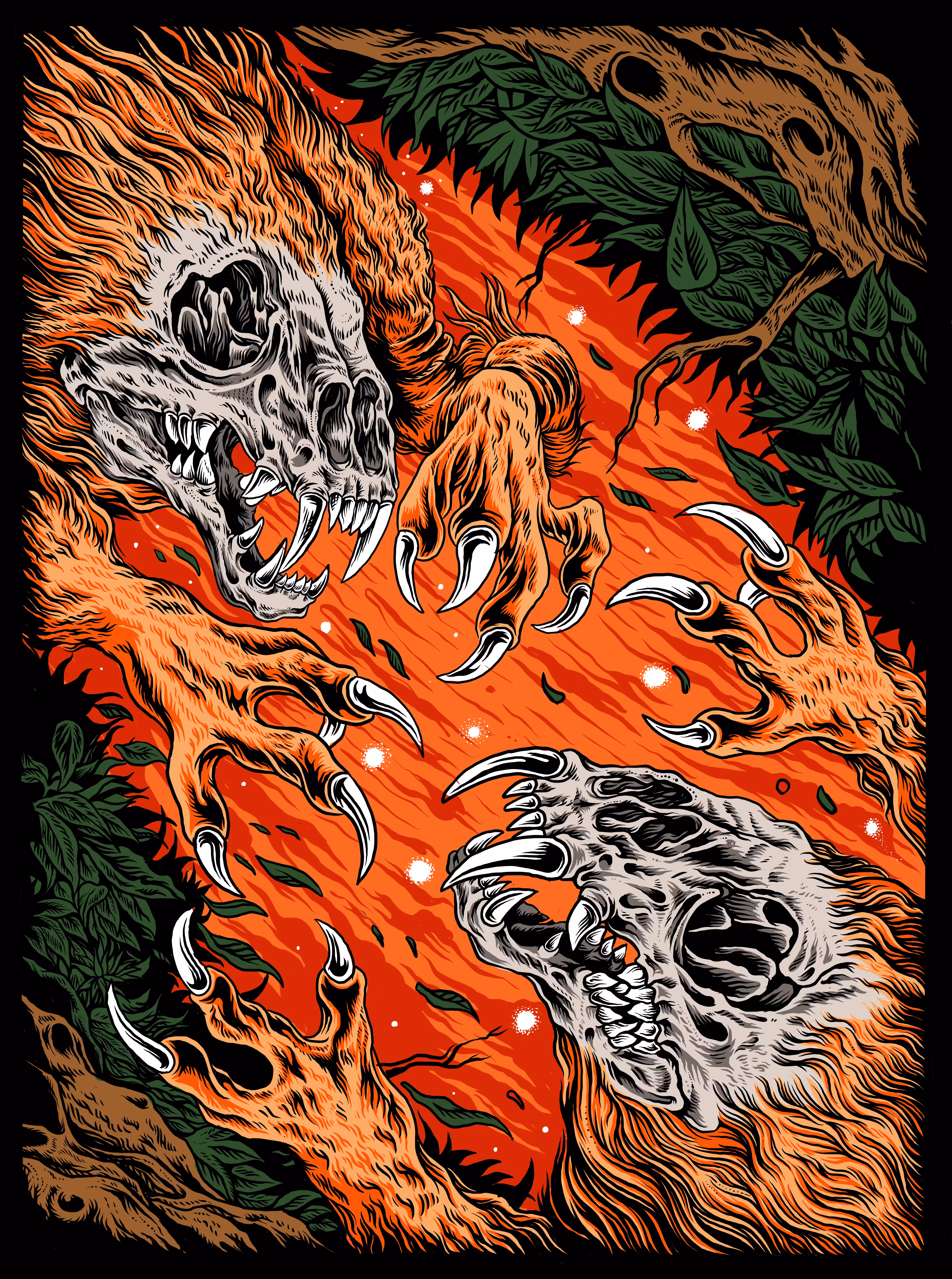 Flame cerberus