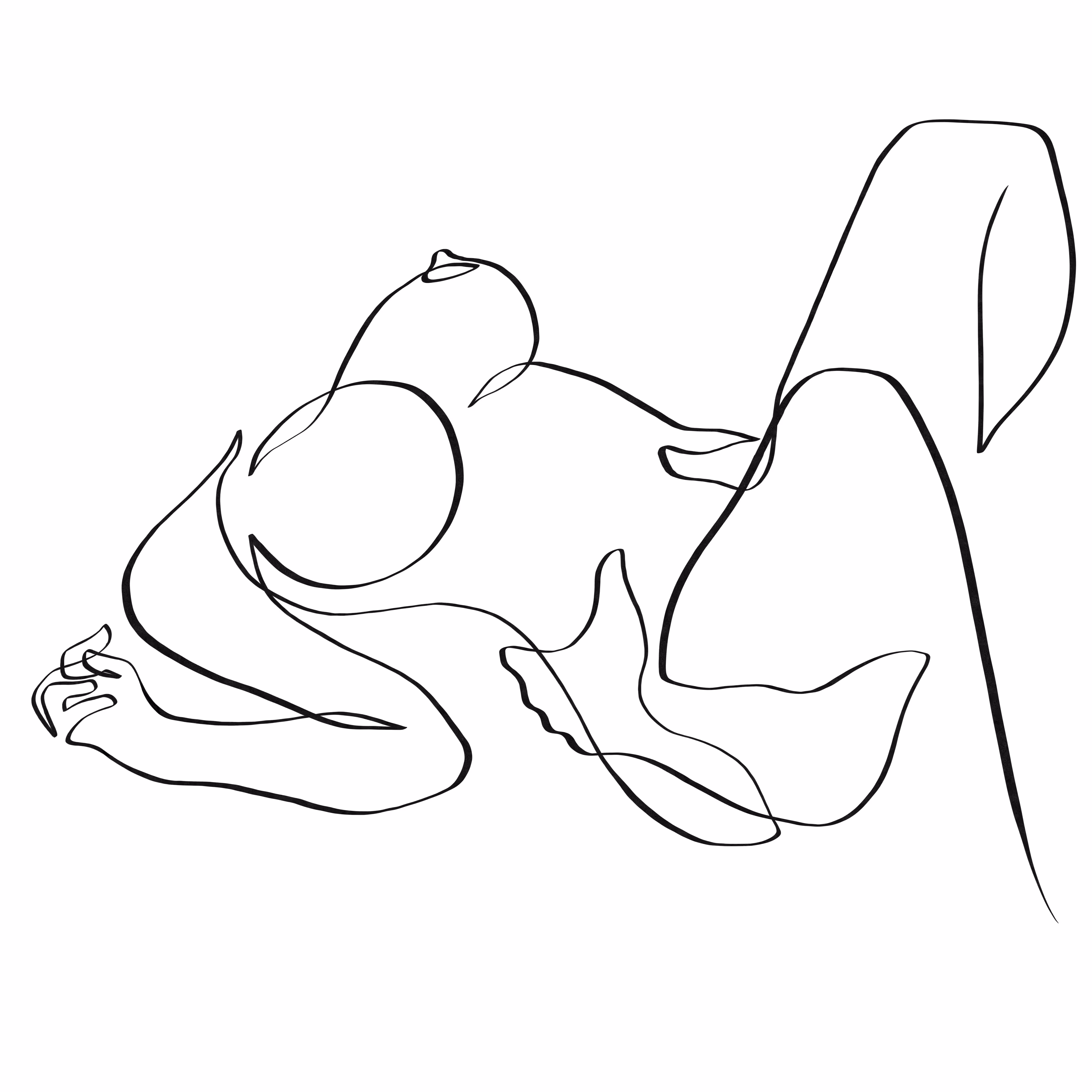 Erotic Originals: Chef sex position one line art #30