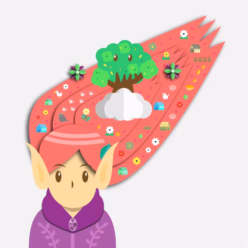 Elf #3 & flower land