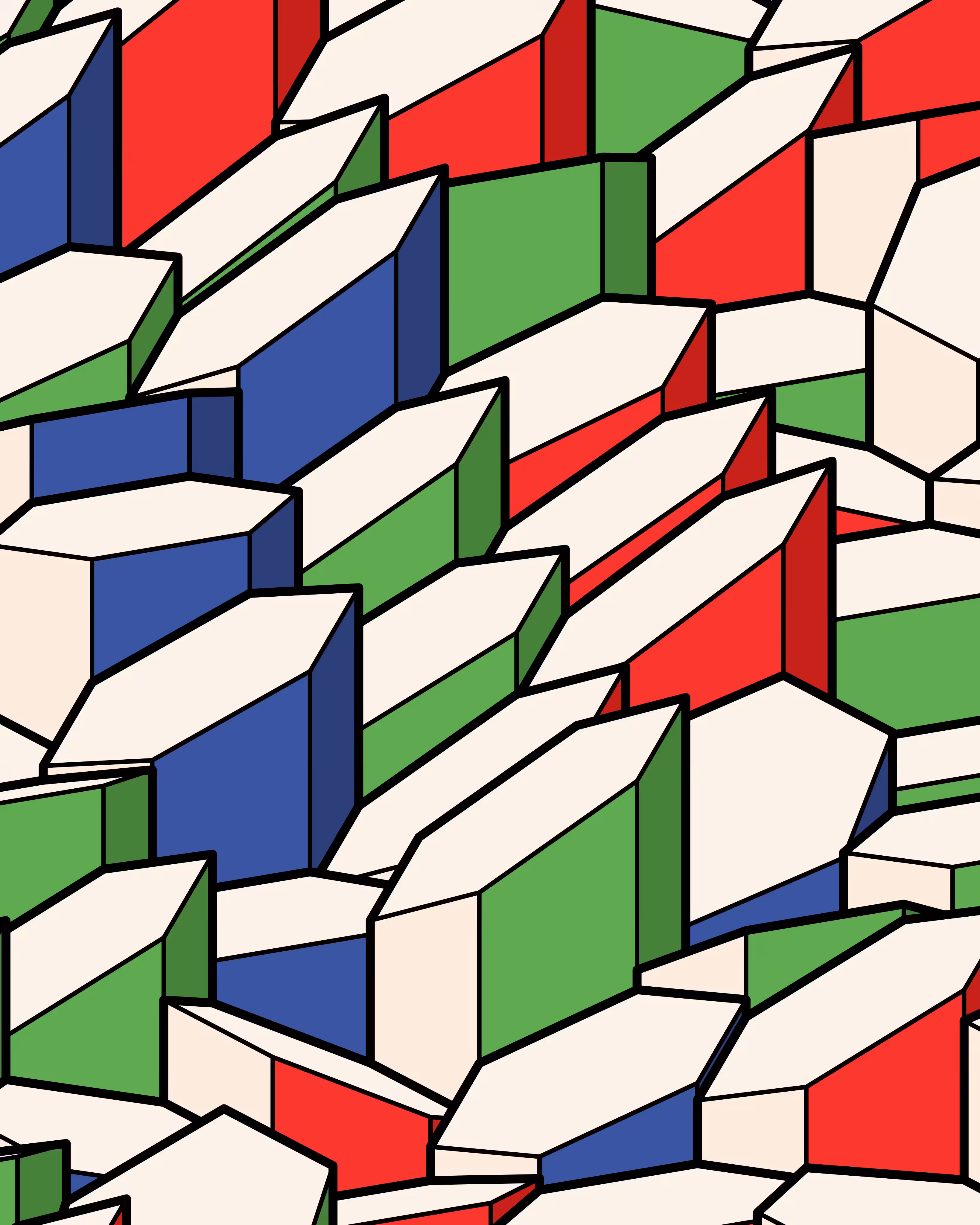 Hexagones Landscape #129
