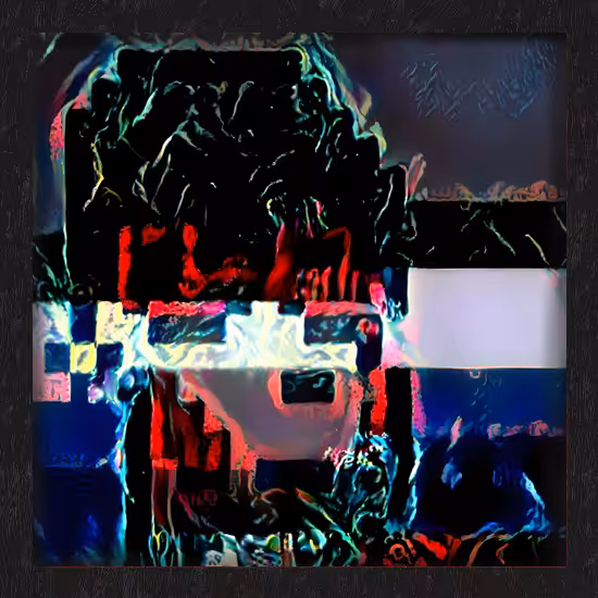 MY PUNK CAUGHT A VIRUS black frame