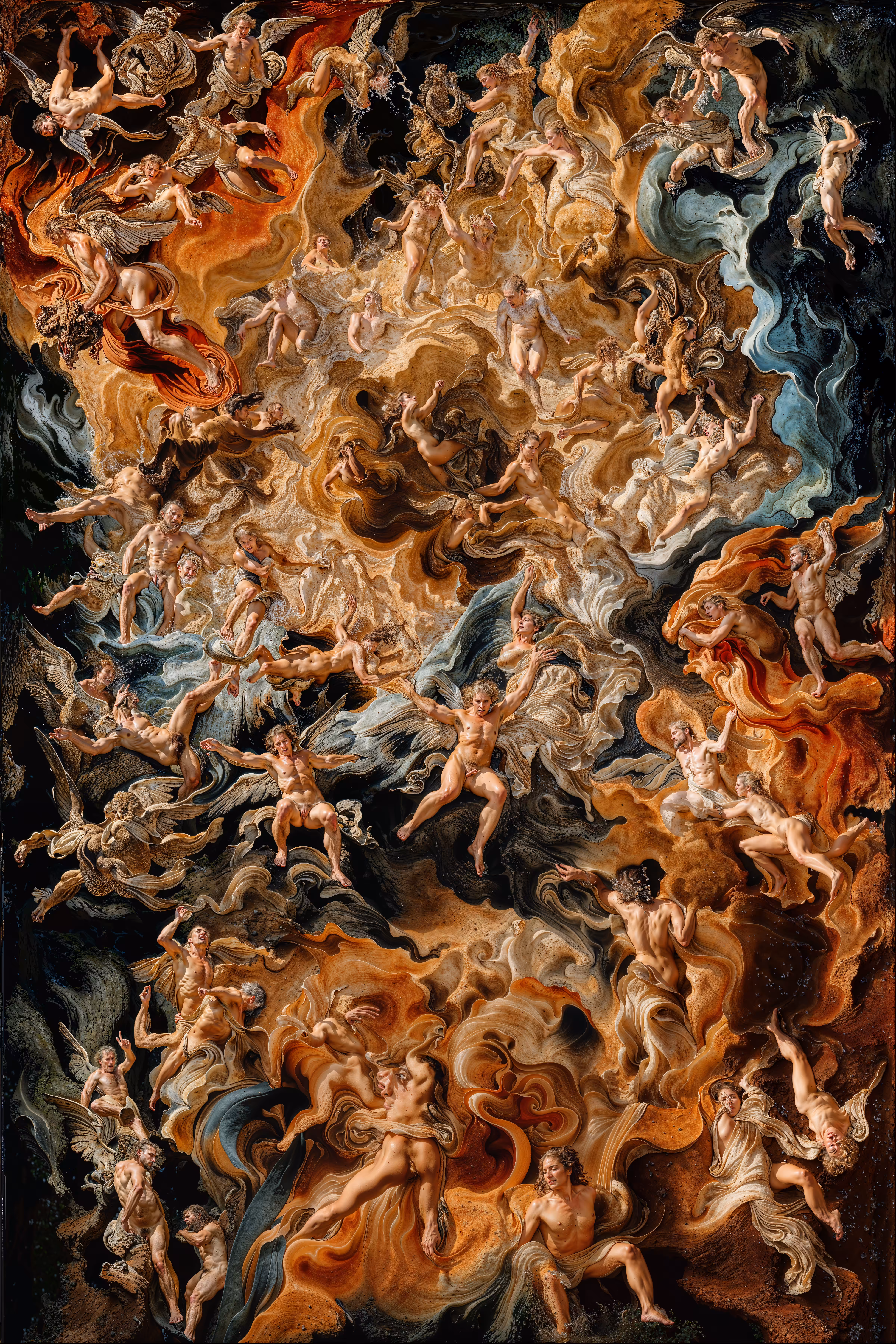 Ethereal Dance of Human Struggle