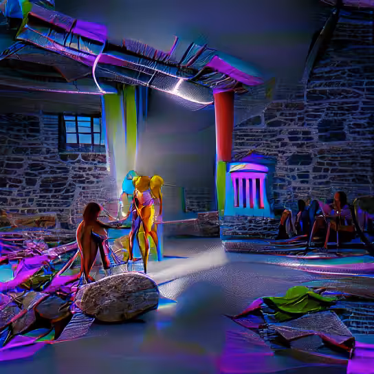 Metadimensional Image: #80/4999 Metadimensional Image - Aphrodite and Apollo in Ithaca