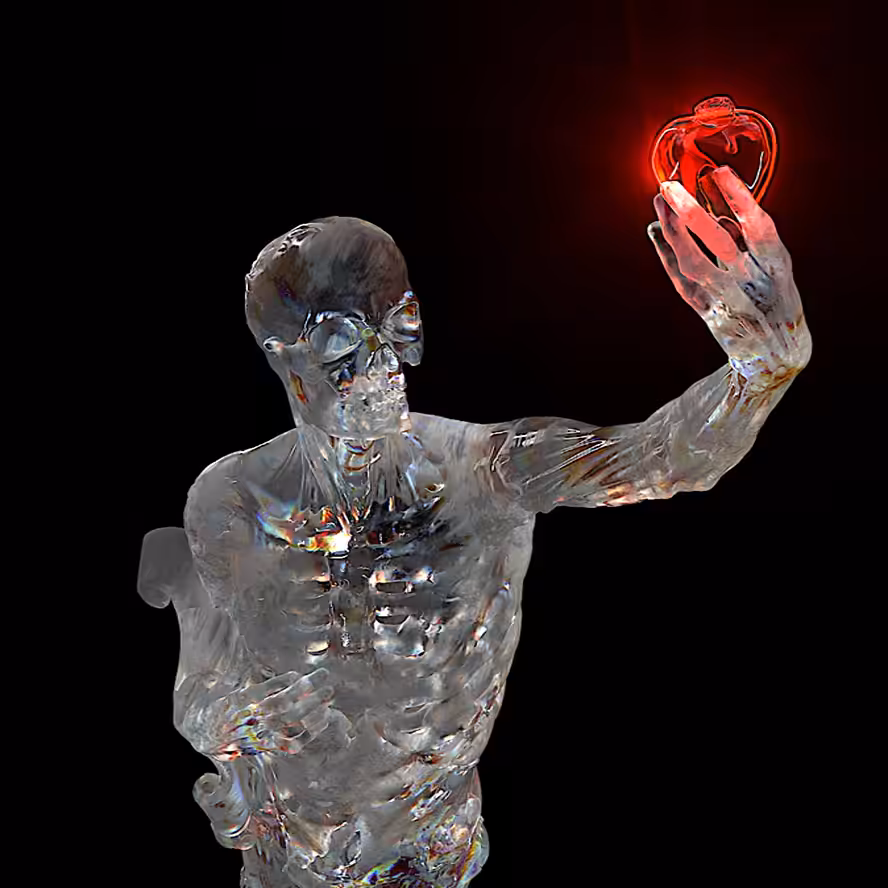 Glowing heart