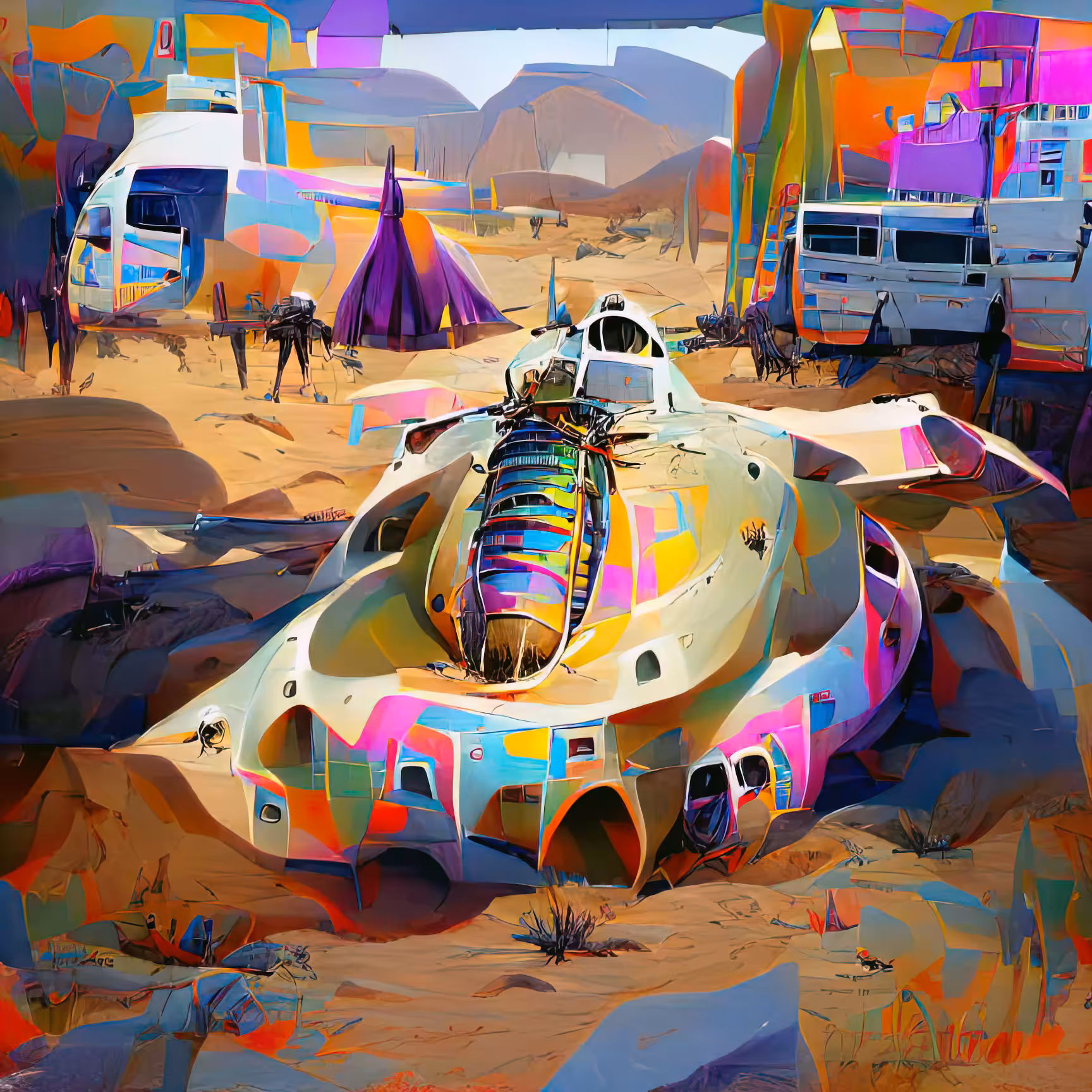 Anne Spalter AI Spaceships: Desert Frigate 67/501