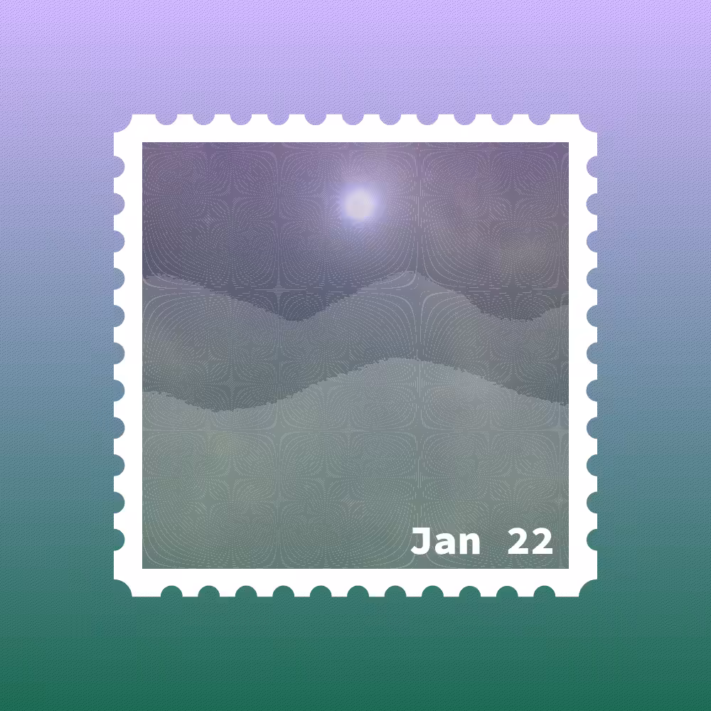 January 2022 stamp