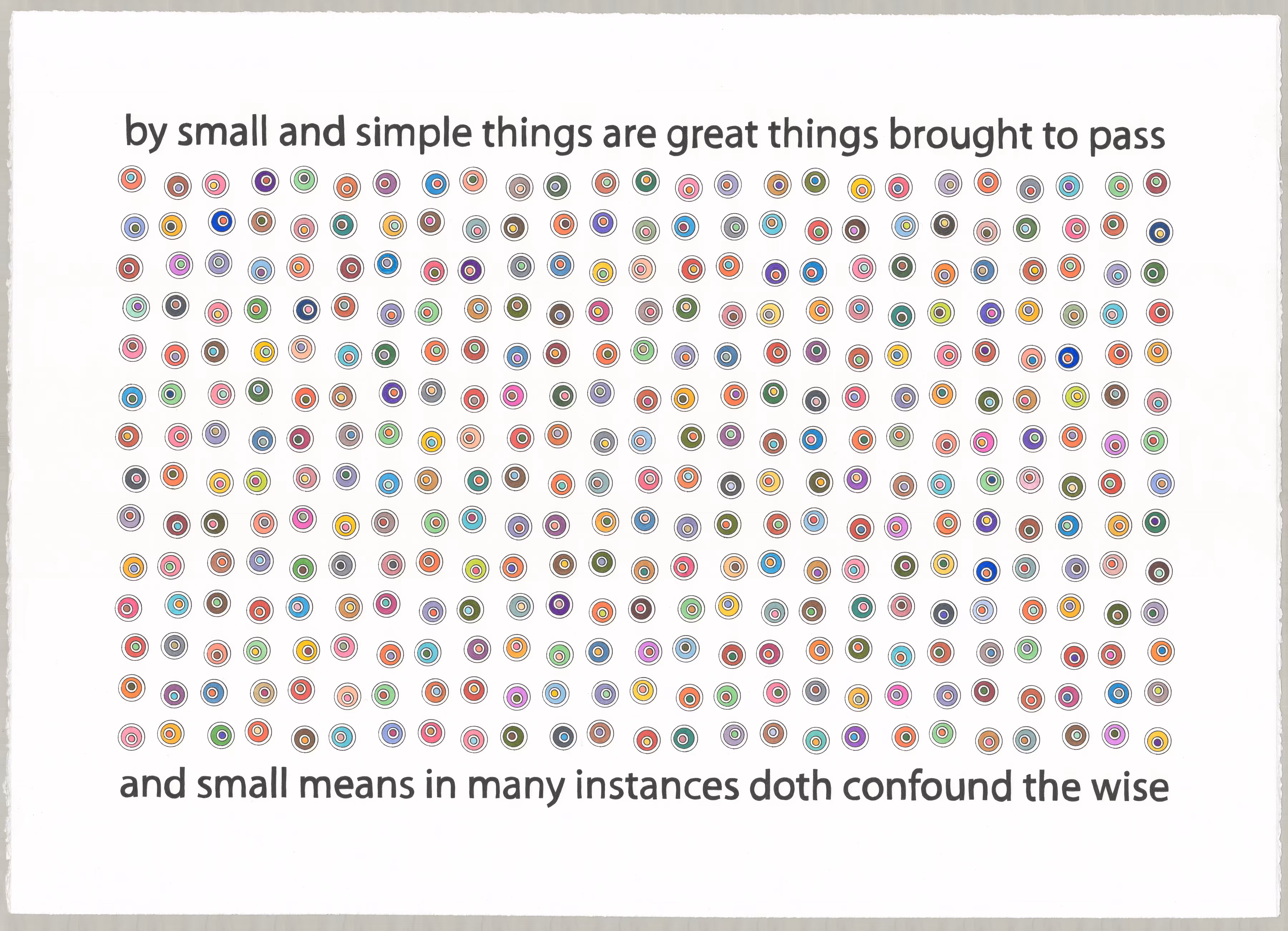 By Small and Simple Things