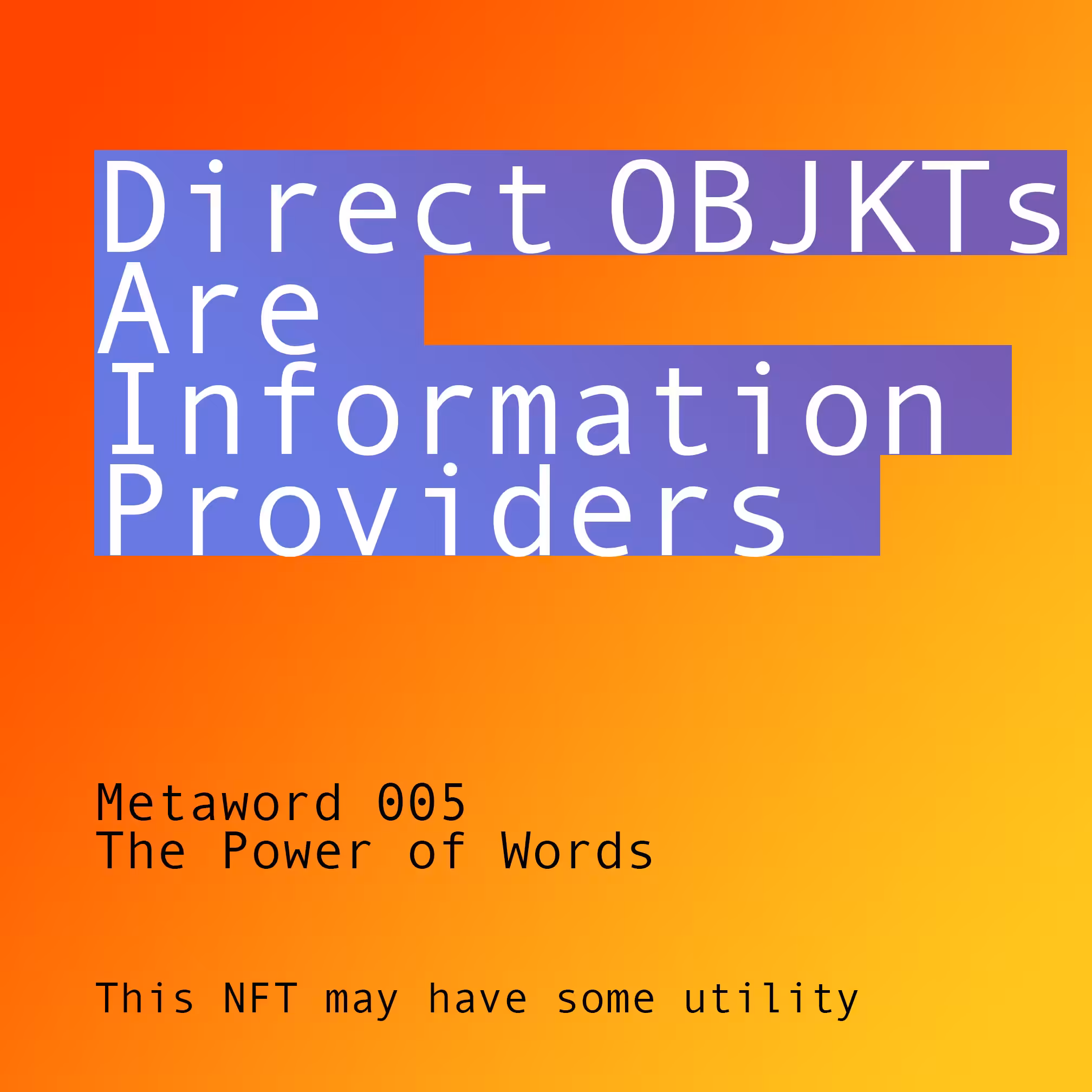 Metaword 005 // The Power of Words