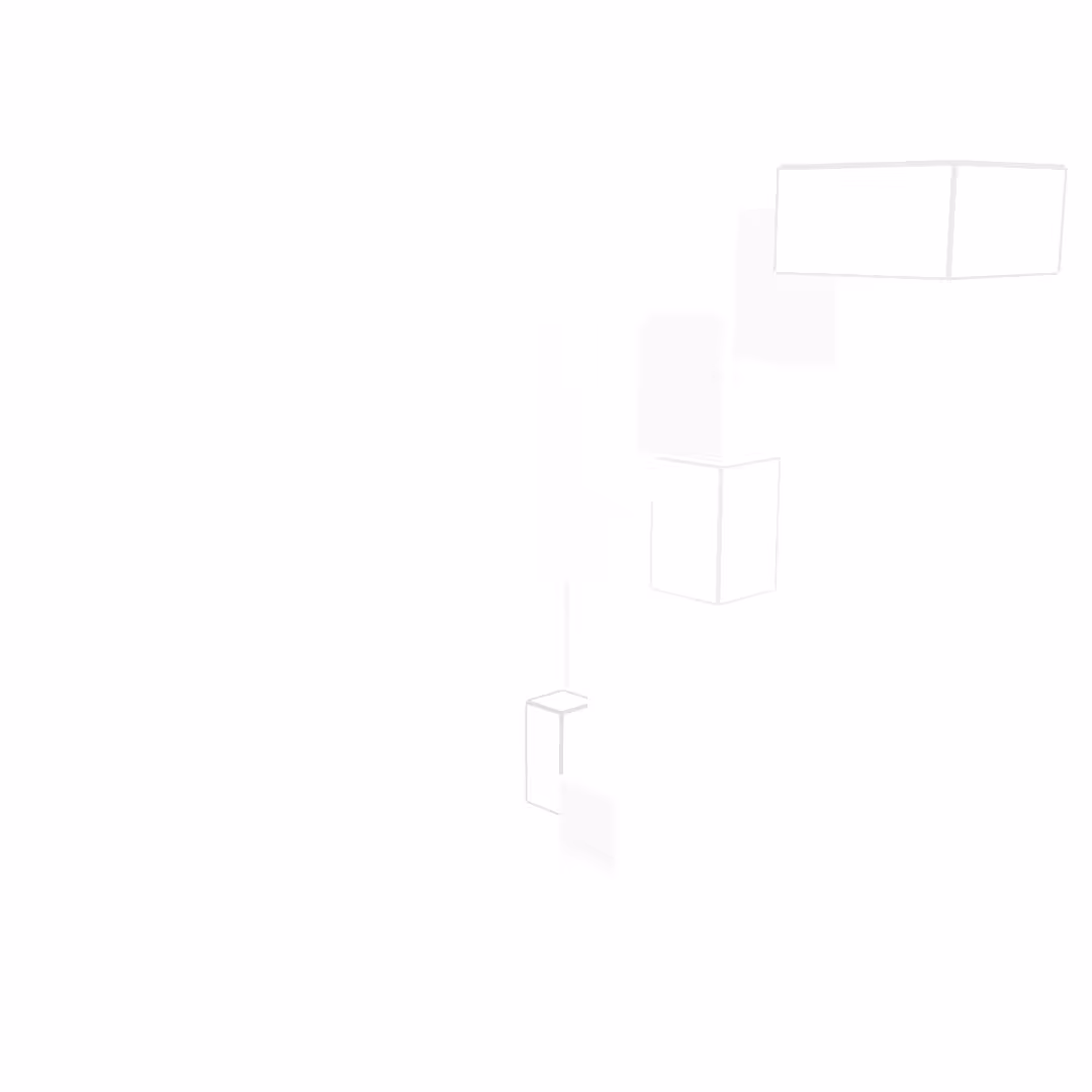 Cubes Blancs sur Fond Blanc #14
