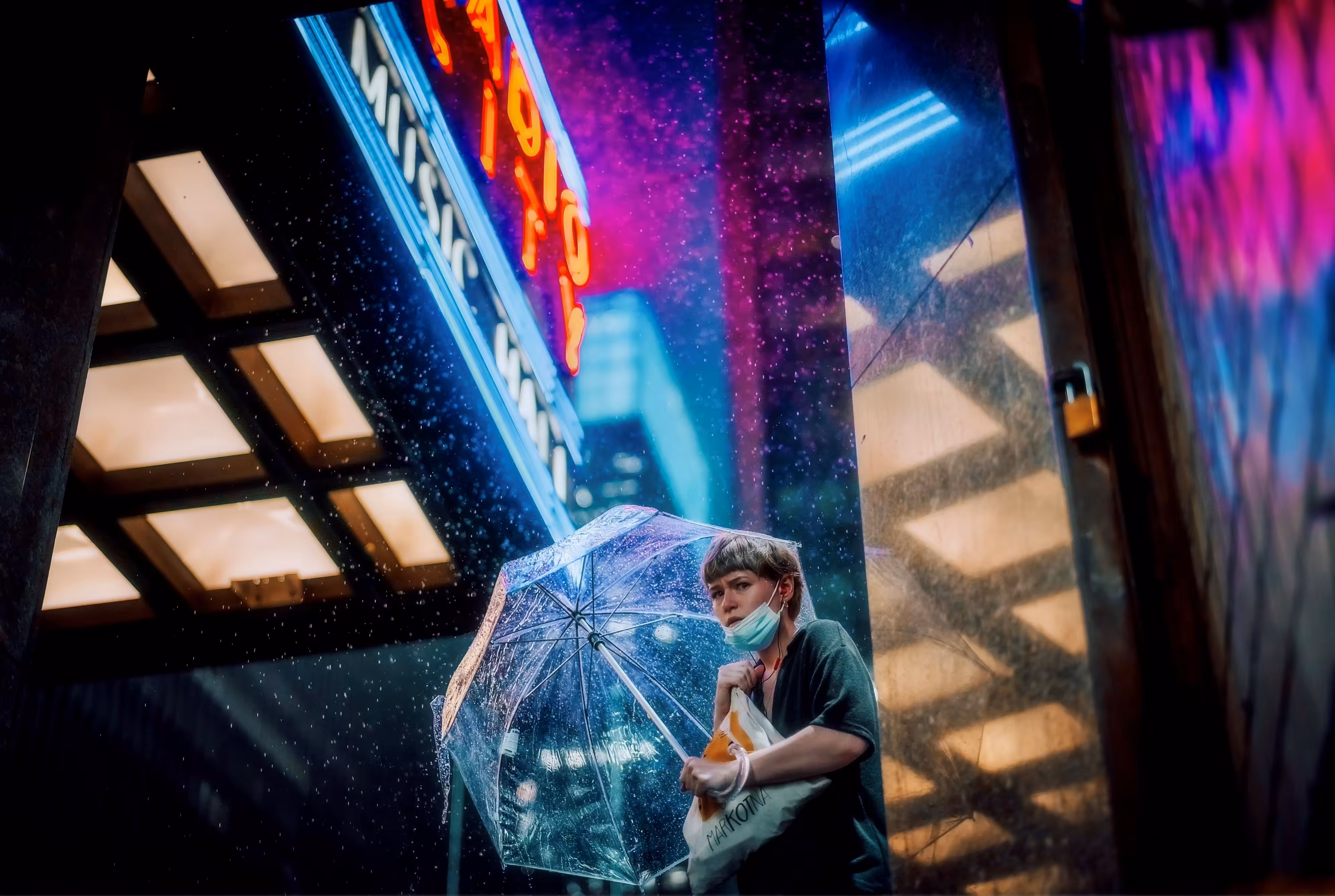 Fluorescent Rain