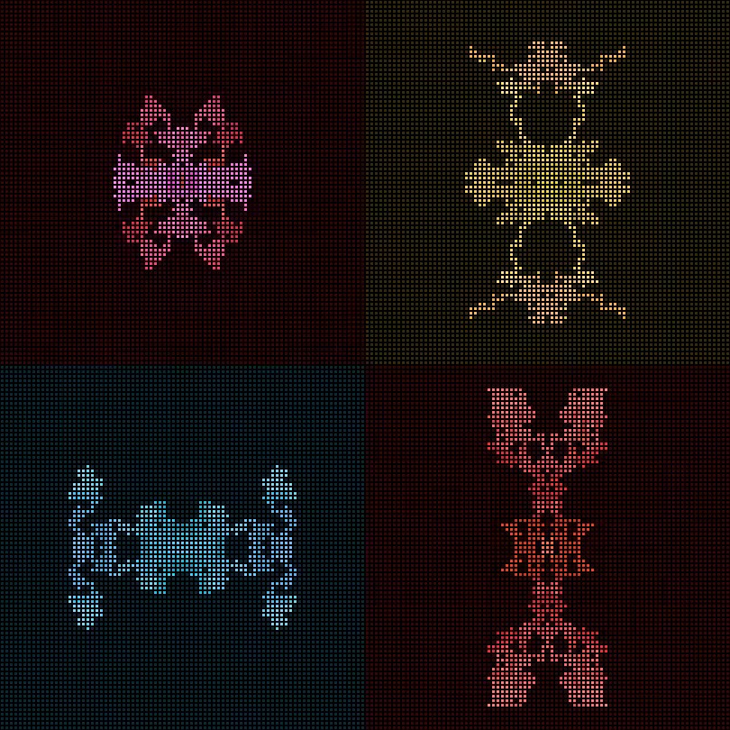 Dither Creatures 2x2 #107