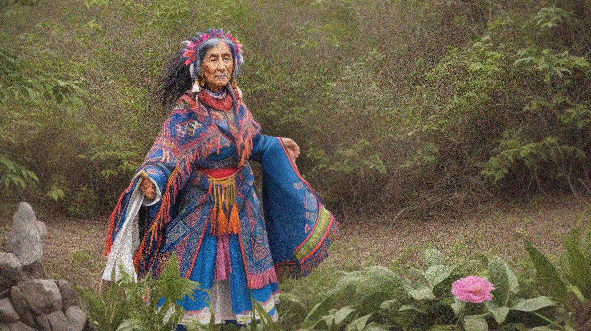 Josefina comes out of the forest