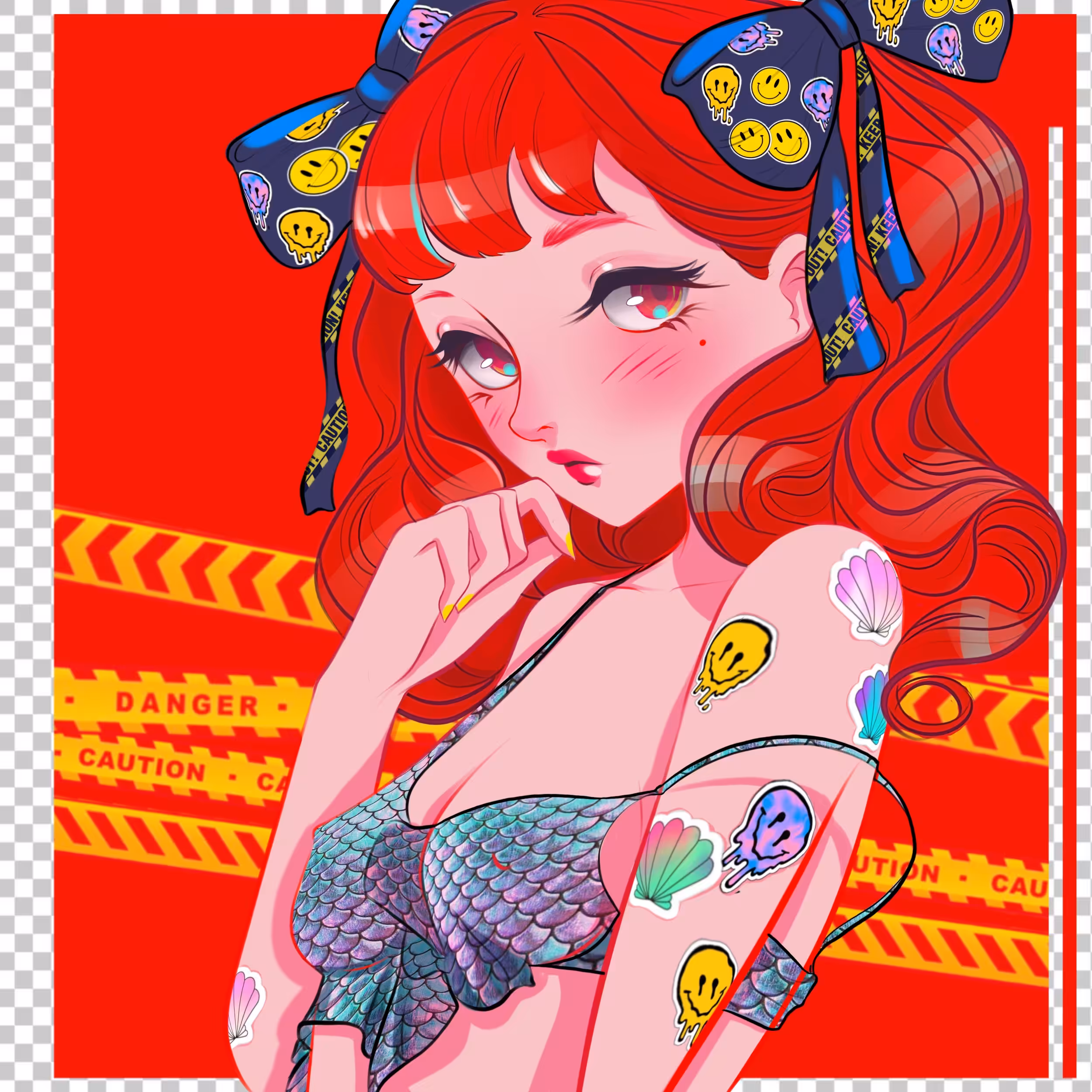 Dangerous Red Mermaid
