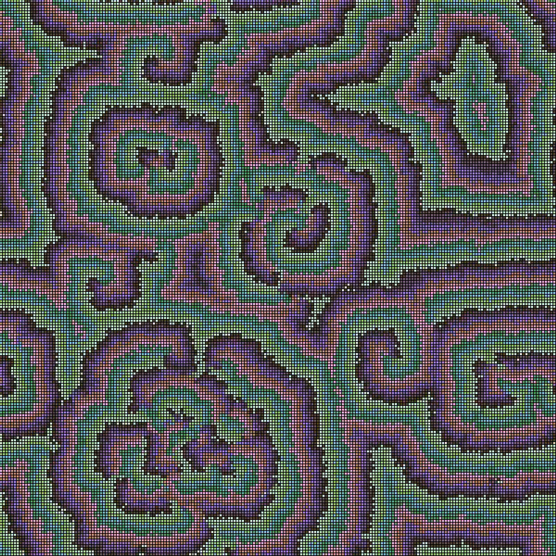 Reaction Diffusion Cellular Automata #2