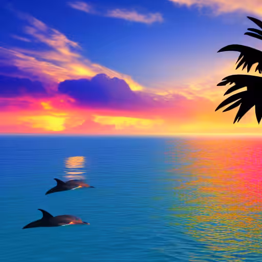 🌈🌴🌊🐬☀️4