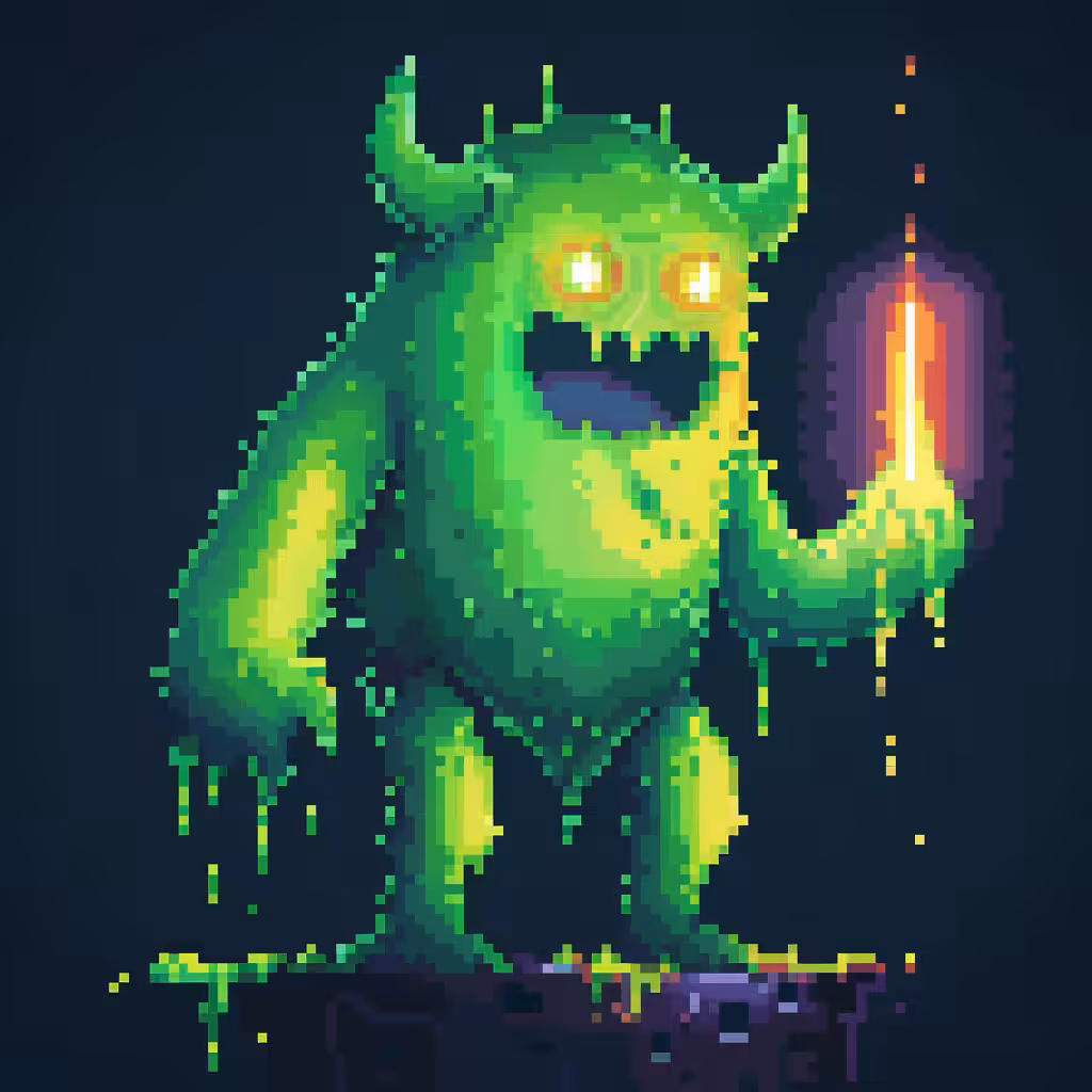 Neon Lamp Monsters on Base #11