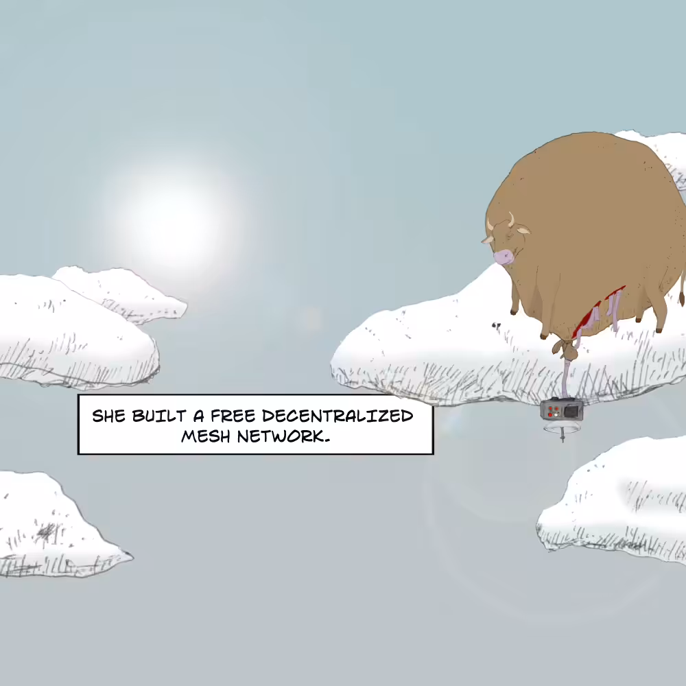 CITIZEN Issue #0 (A Brief History of the Near Future): Panel 19: A free decentralized internet