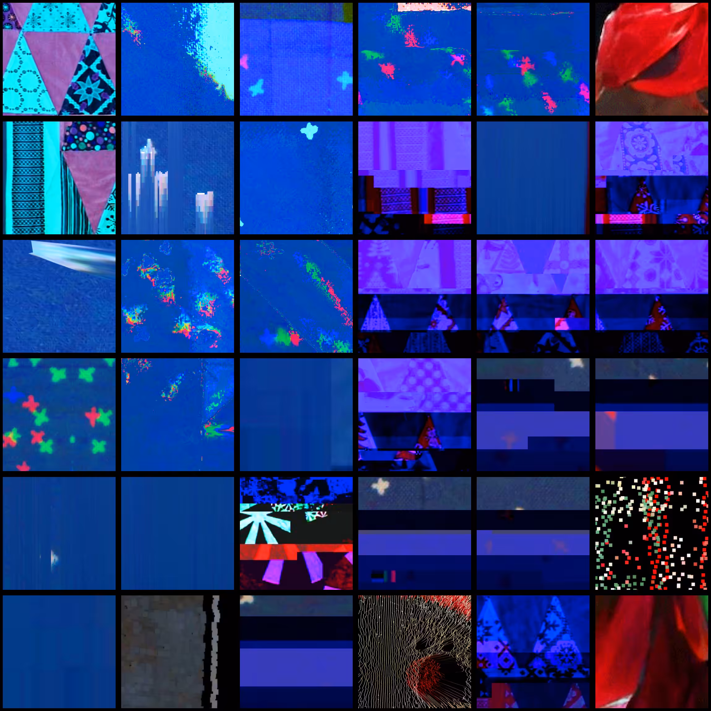 Retired Christmas Glitch Quilt Squares 2021.33
