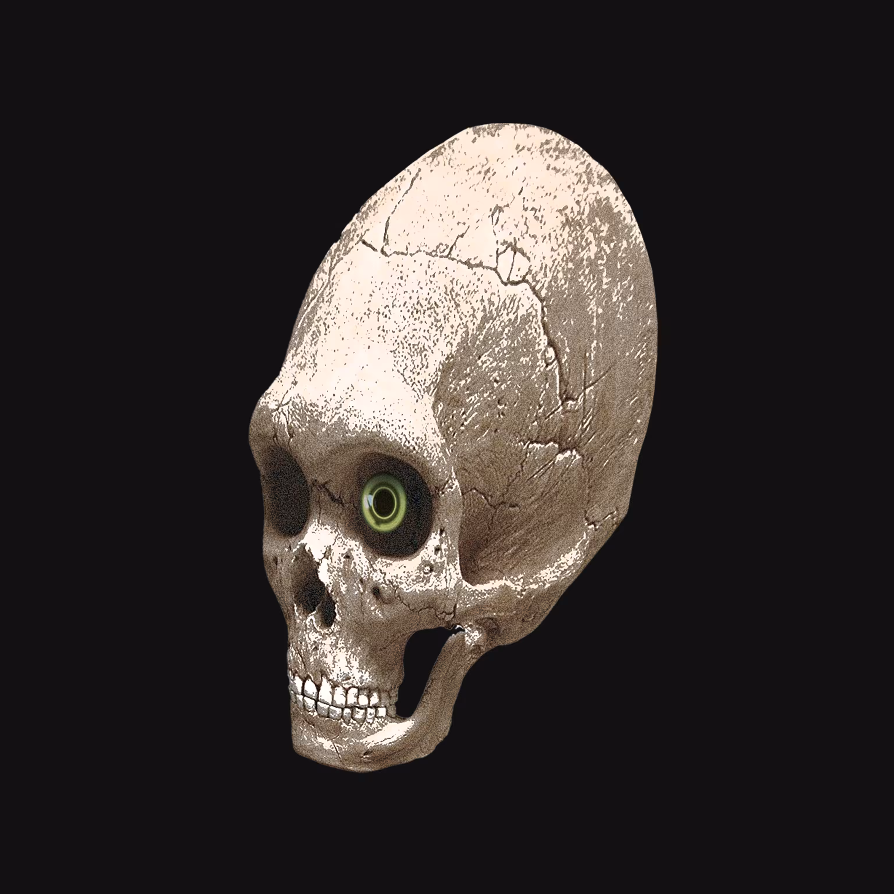 Alien Neanderthal skull