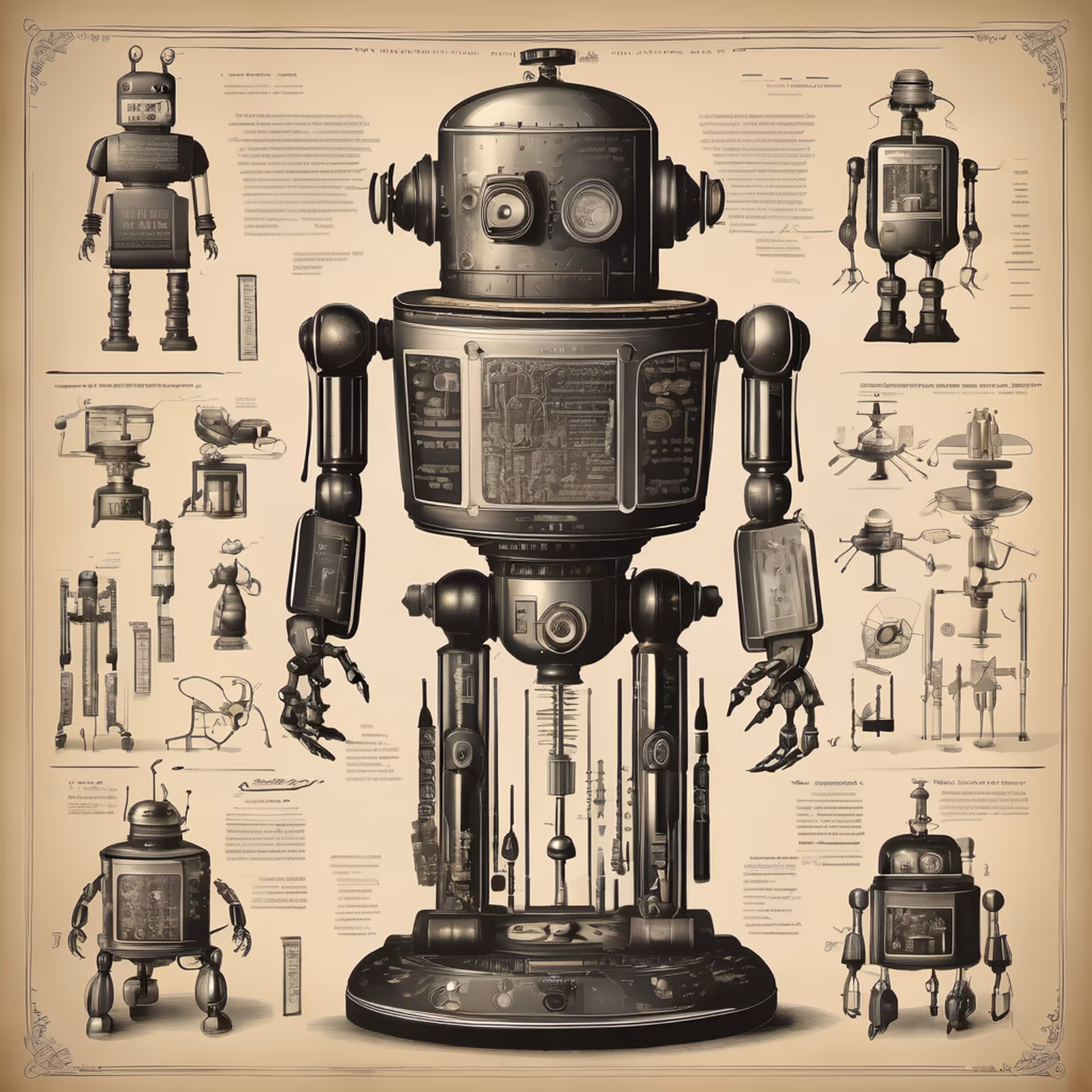 STUDIES ON ROBOTS - 19TH CENTURY #27