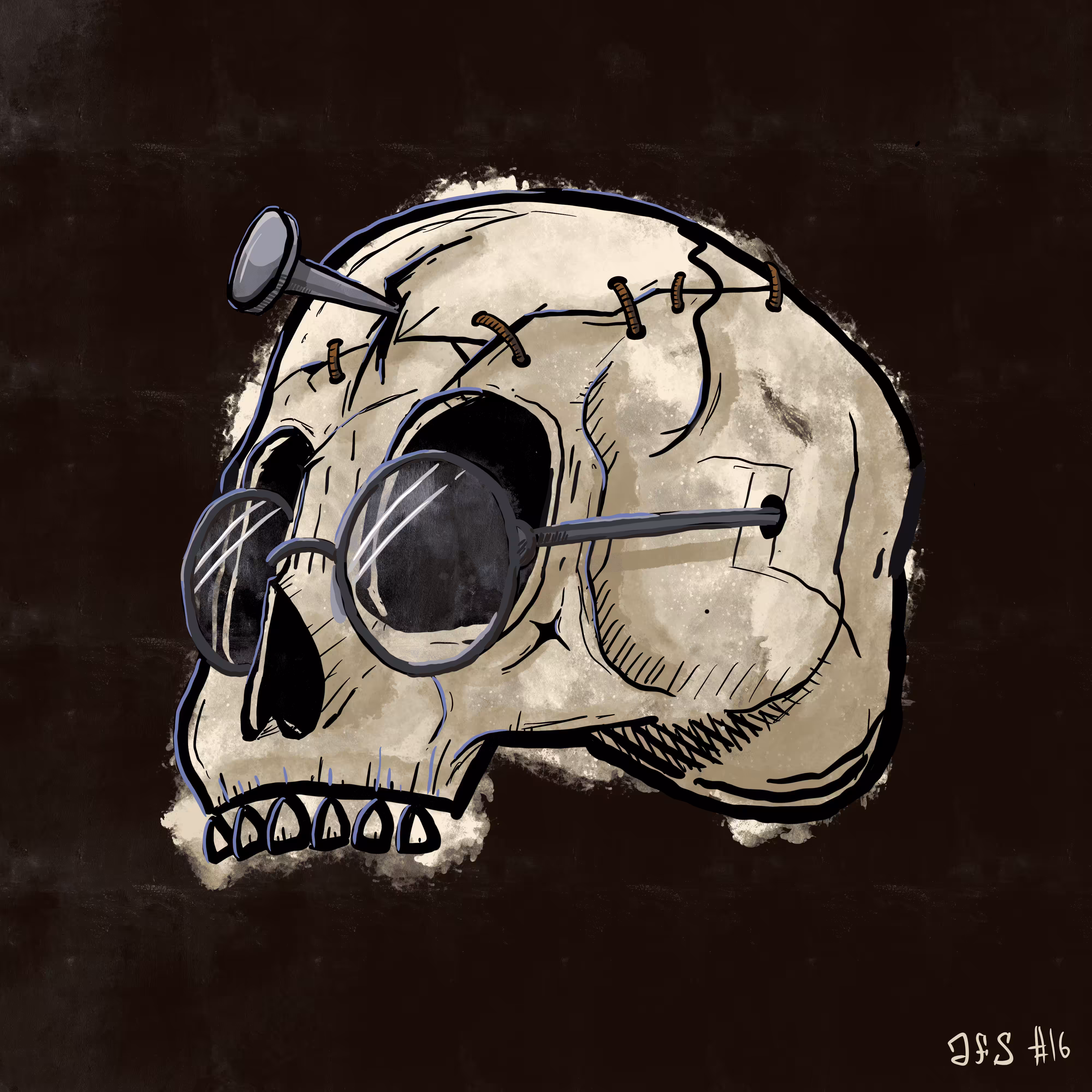 Almost Fancy Skull #16