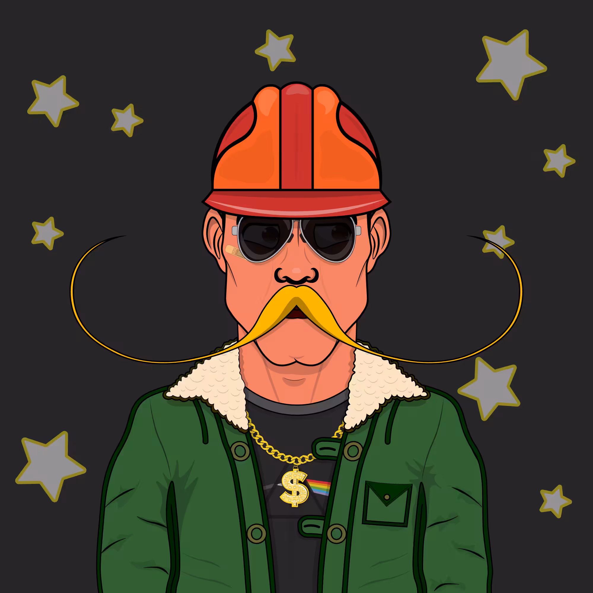 Mustachioed #107